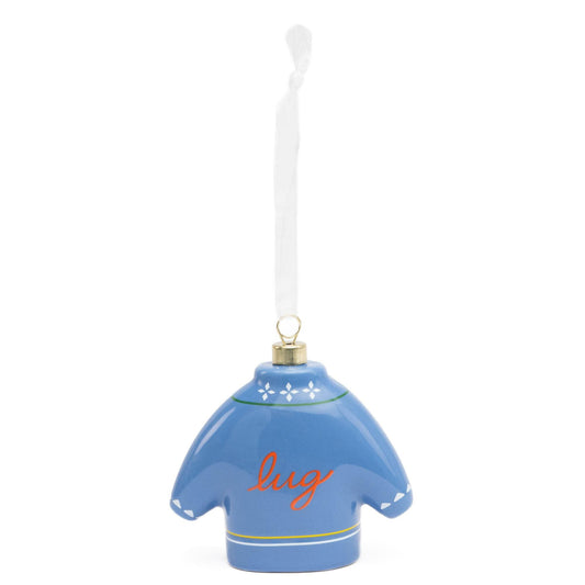Ceramic Sweater Ornament - BLUE SWEATER - 55bfdb1f-4490-4fe0-aeb0-b1bbd1cfa37b