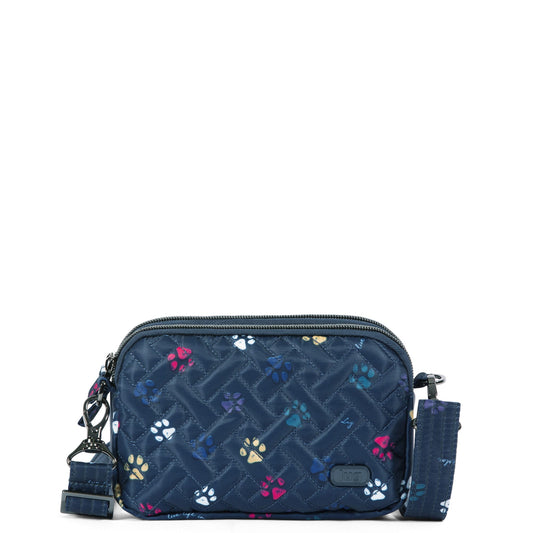 Coupe Convertible Crossbody Bag - - Coupe_PawsNavy_01a