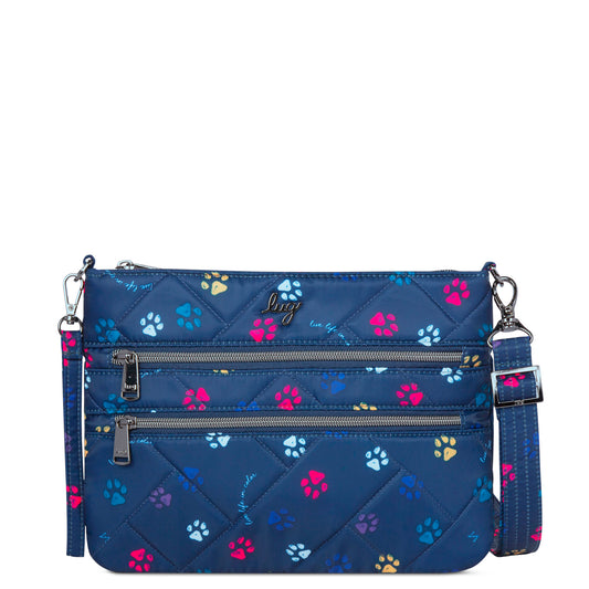 Dazzle Crossbody Bag - - Dazzle_PawsNavy_01