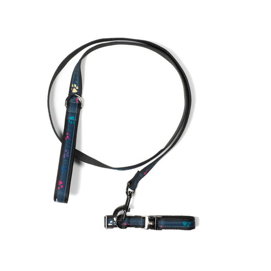 Fetch Pet Collar and Leash Set - - Fetch_PetCollar_LeashSet_PawsNavy_01_00bc540c-1f4e-4d07-9322-1b369426454d