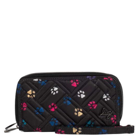 Splits XL Wristlet RFID Wallet - - SplitsXL_PawsBlack_01