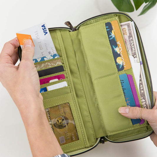 Straddle Wristlet RFID Wallet - - Straddle_Hover