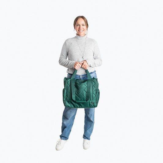 Yacht Carry-All Zip-Top Tote - - YachtZipTop_BagProportions_02