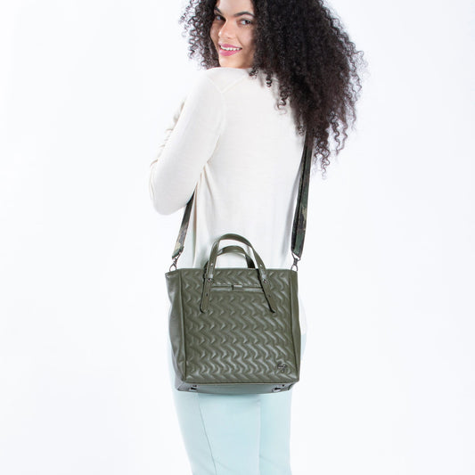 Charter Classic VL Convertible Tote Bag - - CharterVL_Olive-Green_Model