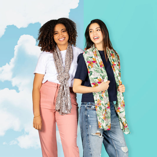 Twist Lightweight Printed Shawl - - Twist_feature2