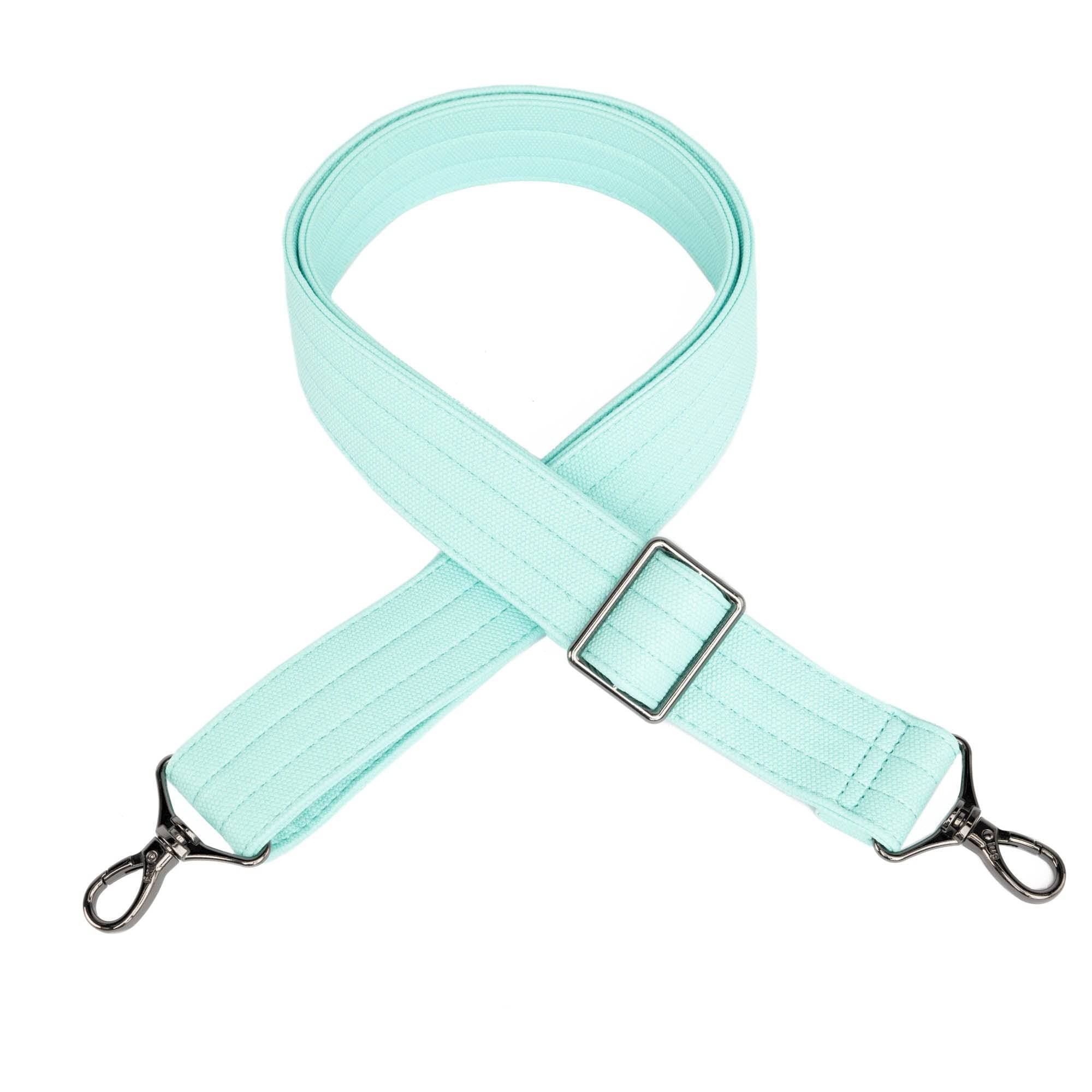 Adjustable Matte Luxe VL Bag Strap - 1.5" - AQUAMARINE BLUE - 1.5MatteLuxeStrap_AquamarineBlue_01