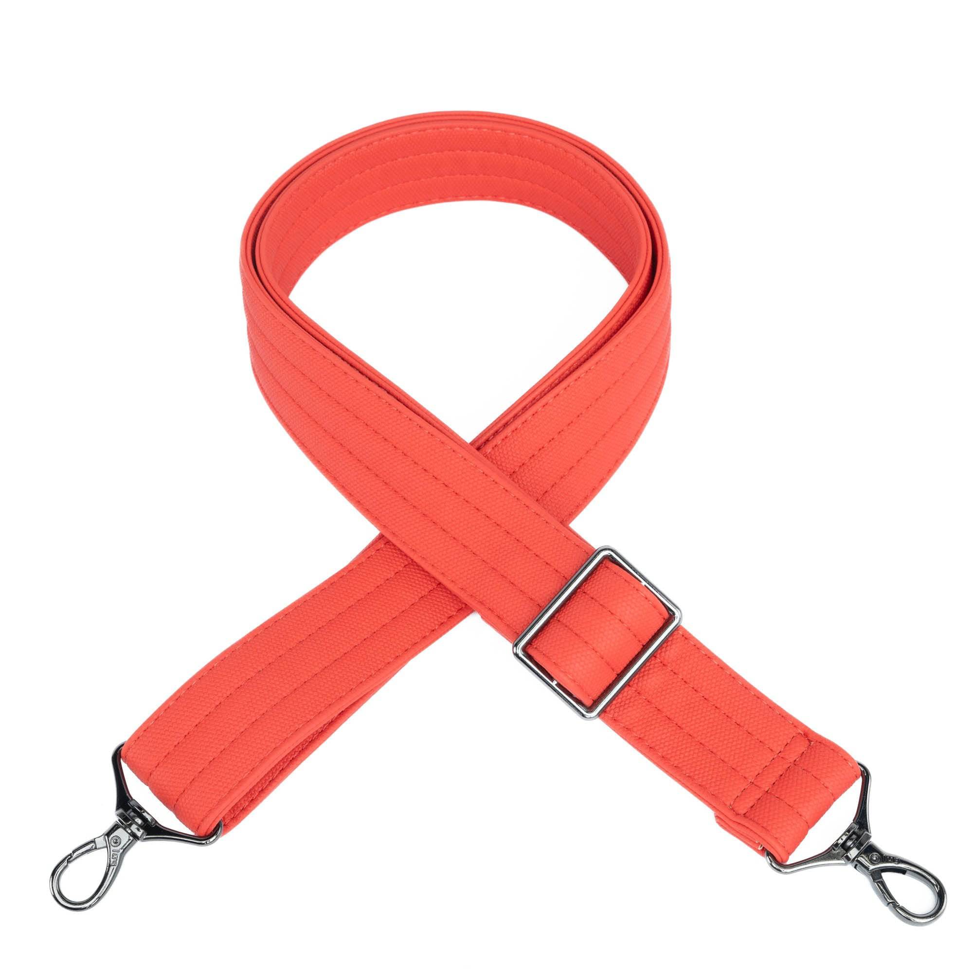 Adjustable Matte Luxe VL Bag Strap - 1.5" - - 1.5MatteLuxeStrap_Papaya_01