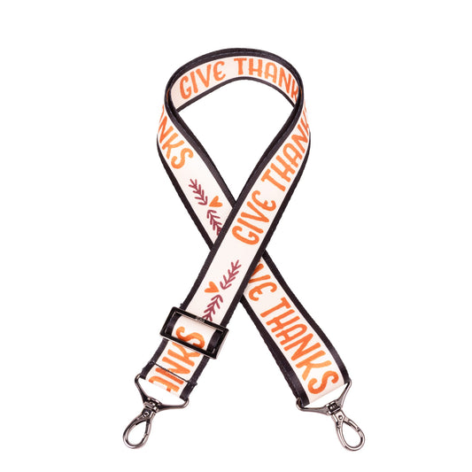 Lug Novelty 1.5" Classic Webbed Strap - GIVE THANKS - 1.5_22WebbedStrap_GiveThanks_Angle_01