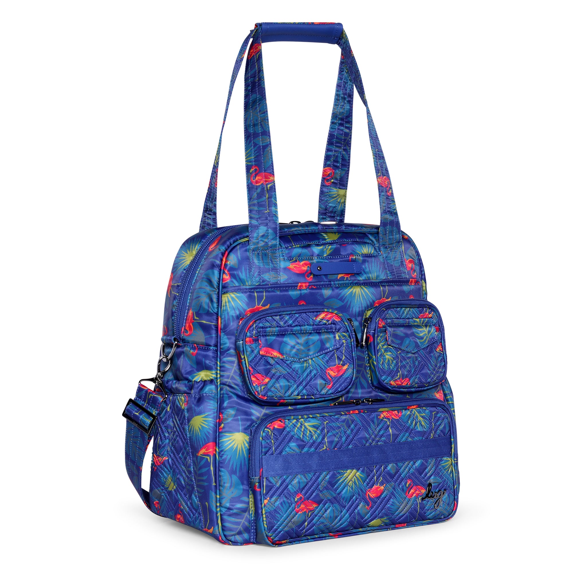 Puddle Jumper LE Convertible Tote Bag - FLAMINGO MULTI - 12177_PuddleJumperLE_FlamingoMulti_Angle_02