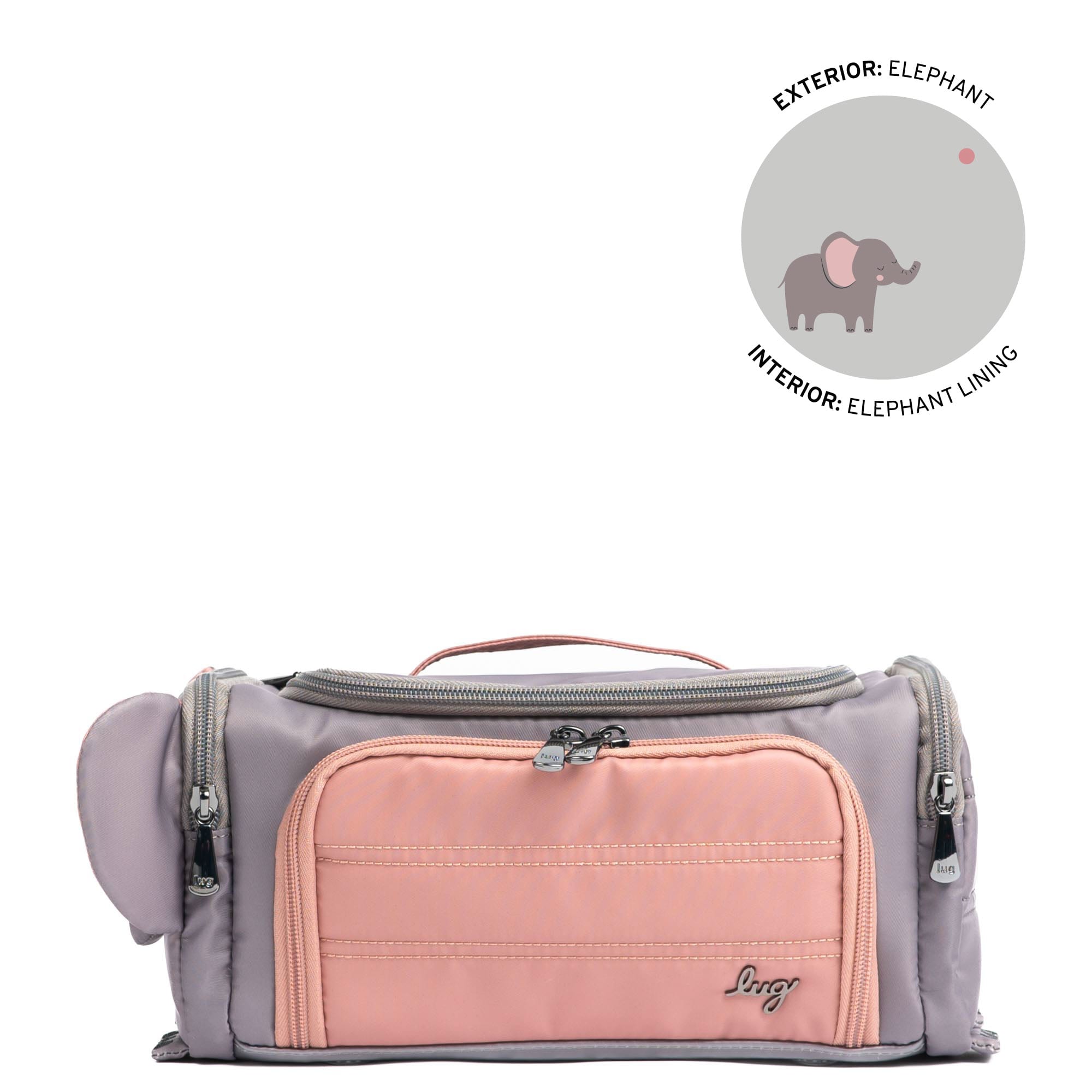 Trolley Friends Cosmetic Case - ELEPHANT - 14217_TrolleyFriends_Elephant_Angle_01