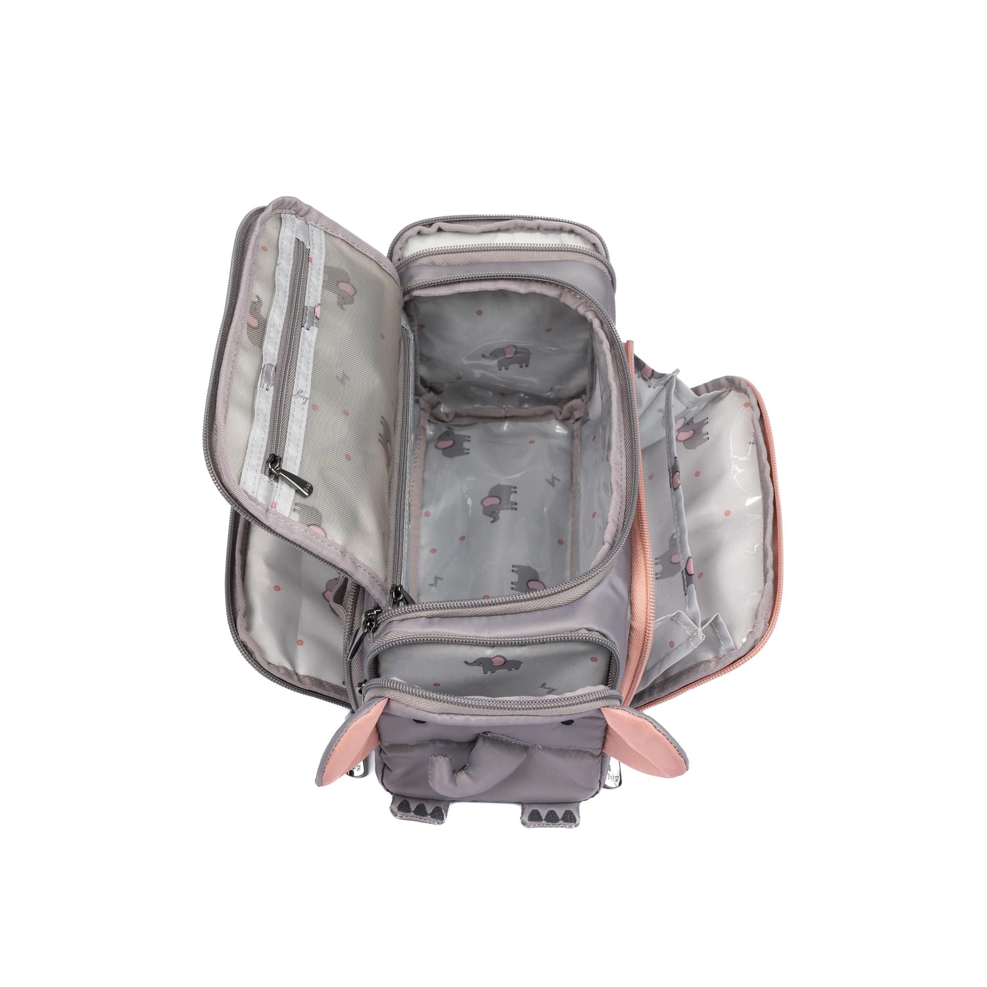 Trolley Friends Cosmetic Case - ELEPHANT - 14217_TrolleyFriends_Elephant_Angle_06