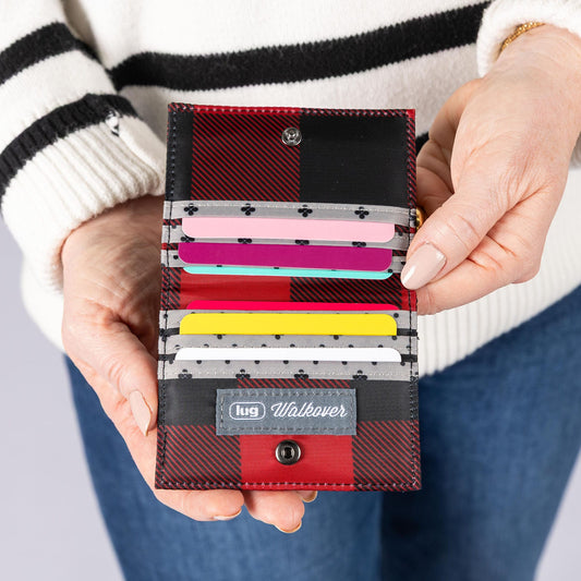 Walkover RFID Wallet - - 22751_Walkover_BuffaloCheckRed_Lifestyle_03