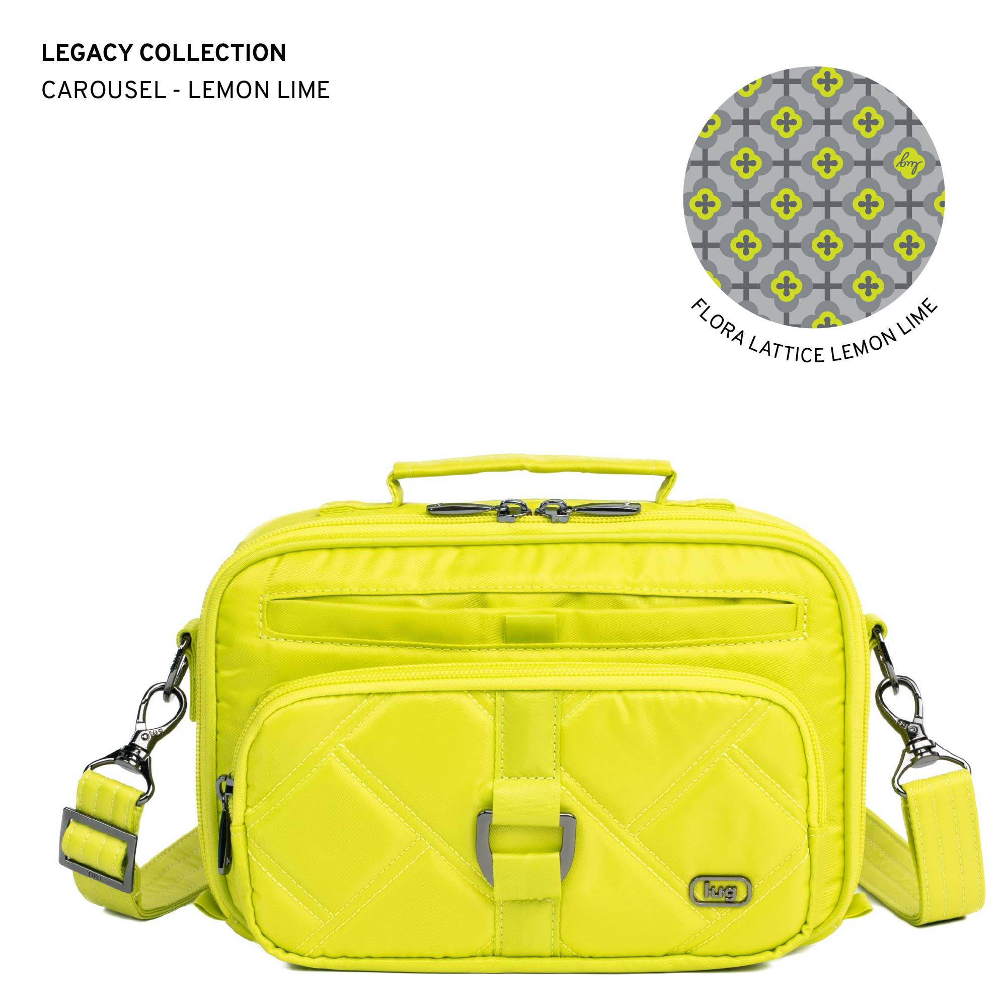 Legacy Collection Carousel Crossbody Bag - LEMON LIME - 24197_LegacyCarousel_LemonLime_Angle_01