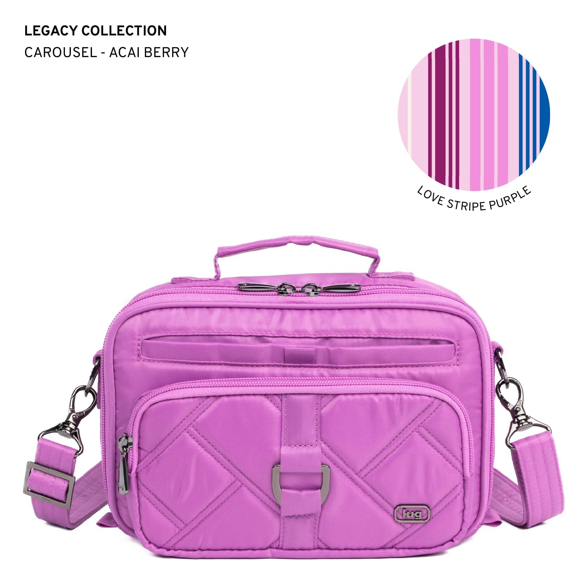 Legacy Collection Carousel Crossbody Bag - ACAI BERRY - 24198_LegacyCarousel_AcaiBerry_Angle_01_3owas1