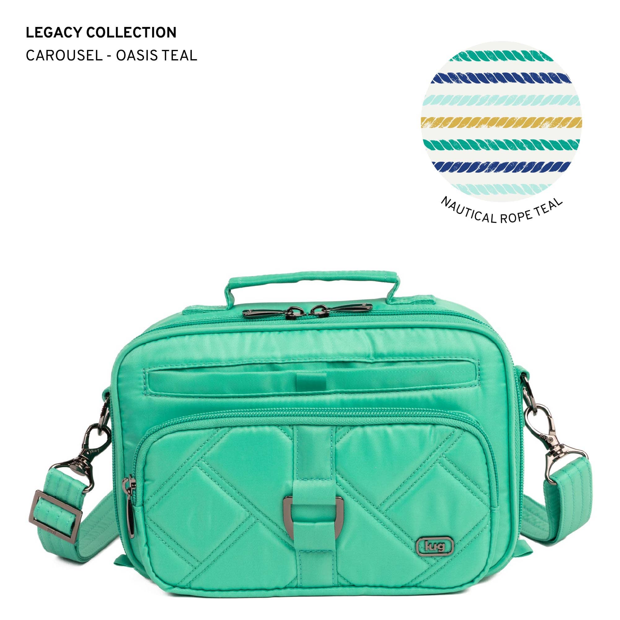 Legacy Collection Carousel Crossbody Bag - OASIS TEAL - 24199_LegacyCarousel_OasisTeal_Angle_01