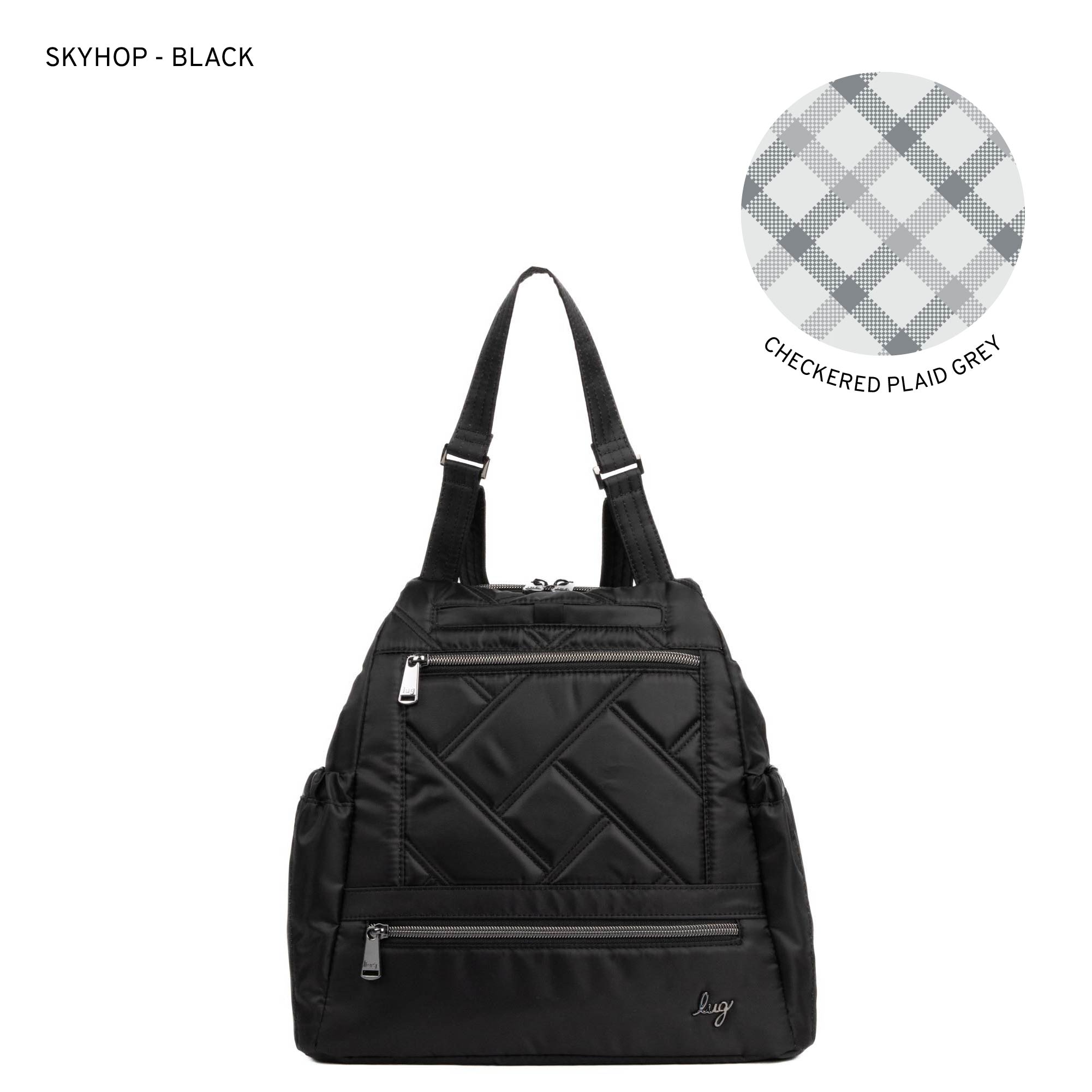 Skyhop Convertible Backpack - BLACK - 24204_Skyhop_Black_Angle_01