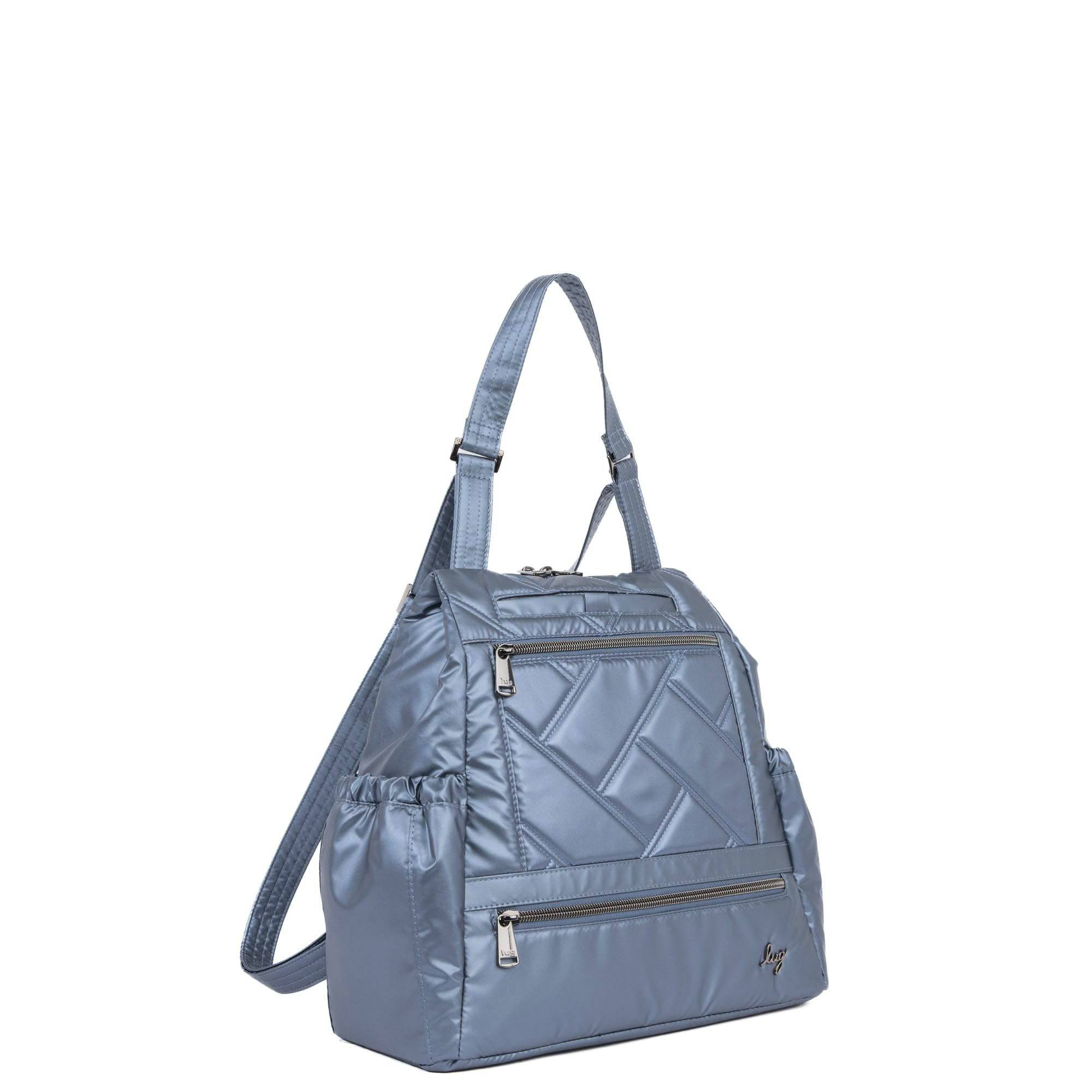 Skyhop Convertible Backpack - METALLIC BLUE MOON - 24205_Skyhop_MetallicBlueMoon_Angle_02