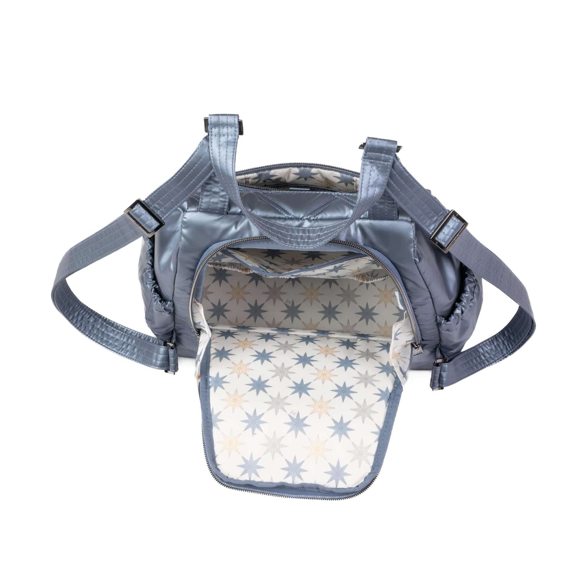 Skyhop Convertible Backpack - METALLIC BLUE MOON - 24205_Skyhop_MetallicBlueMoon_Angle_05