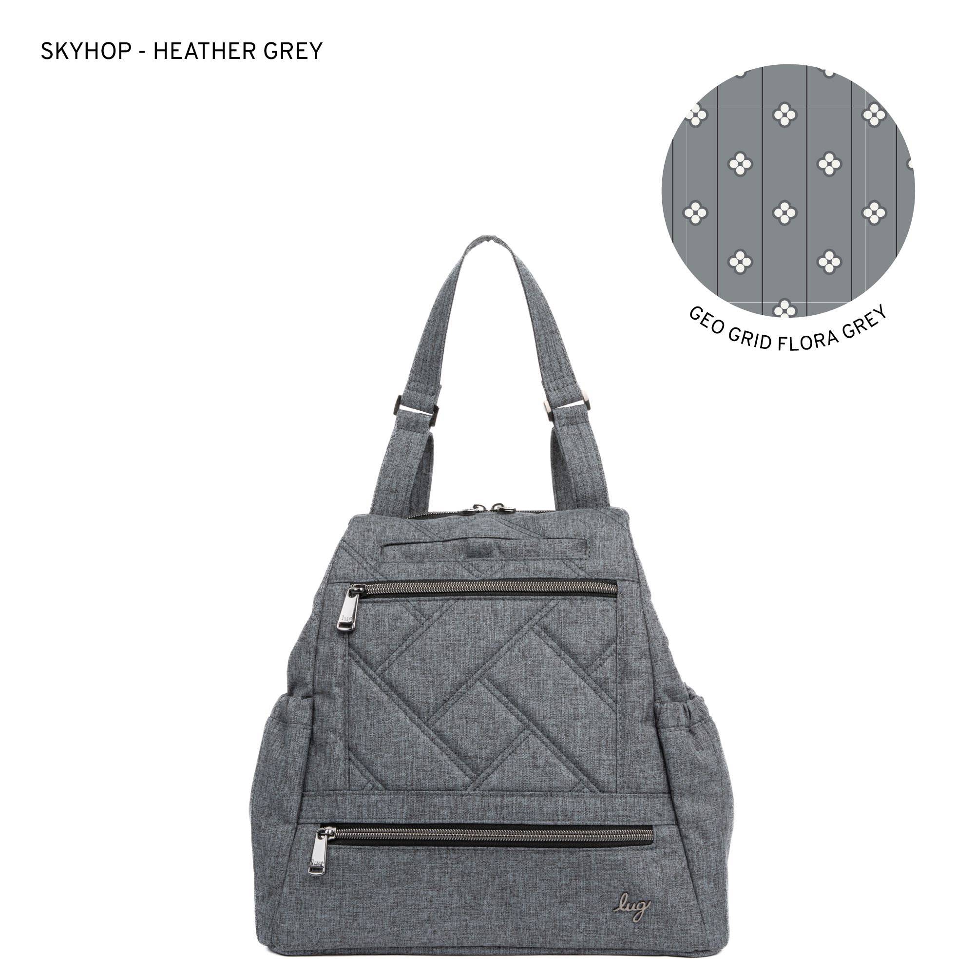 Skyhop Convertible Backpack - HEATHER GREY - 24206_Skyhop_HeatherGrey_Angle_01