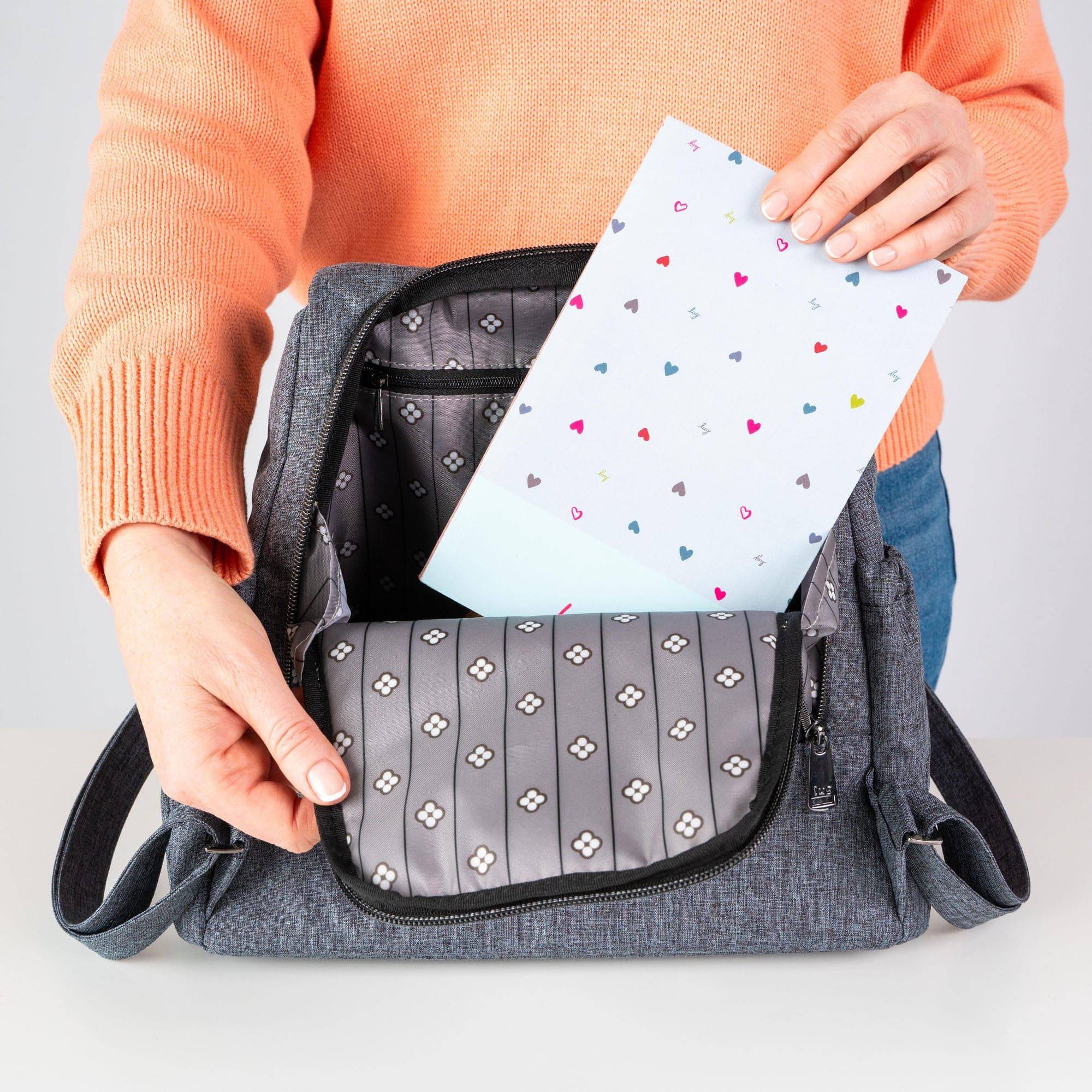 Skyhop Convertible Backpack - - 24206_Skyhop_HeatherGrey_Lifestyle_05