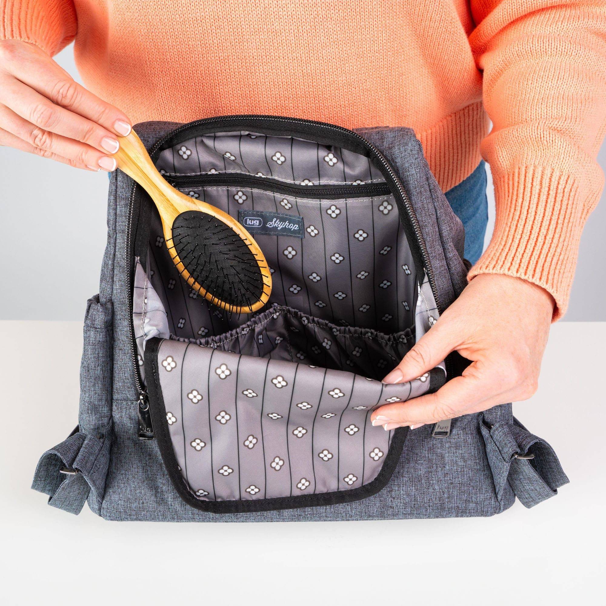 Skyhop Convertible Backpack - - 24206_Skyhop_HeatherGrey_Lifestyle_06