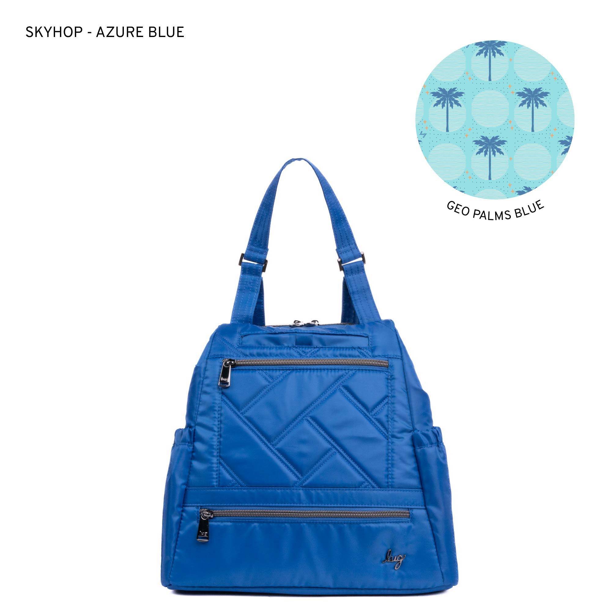 Skyhop Convertible Backpack - AZURE BLUE - 24207_Skyhop_AzureBlue_Angle_01_6hhcj4