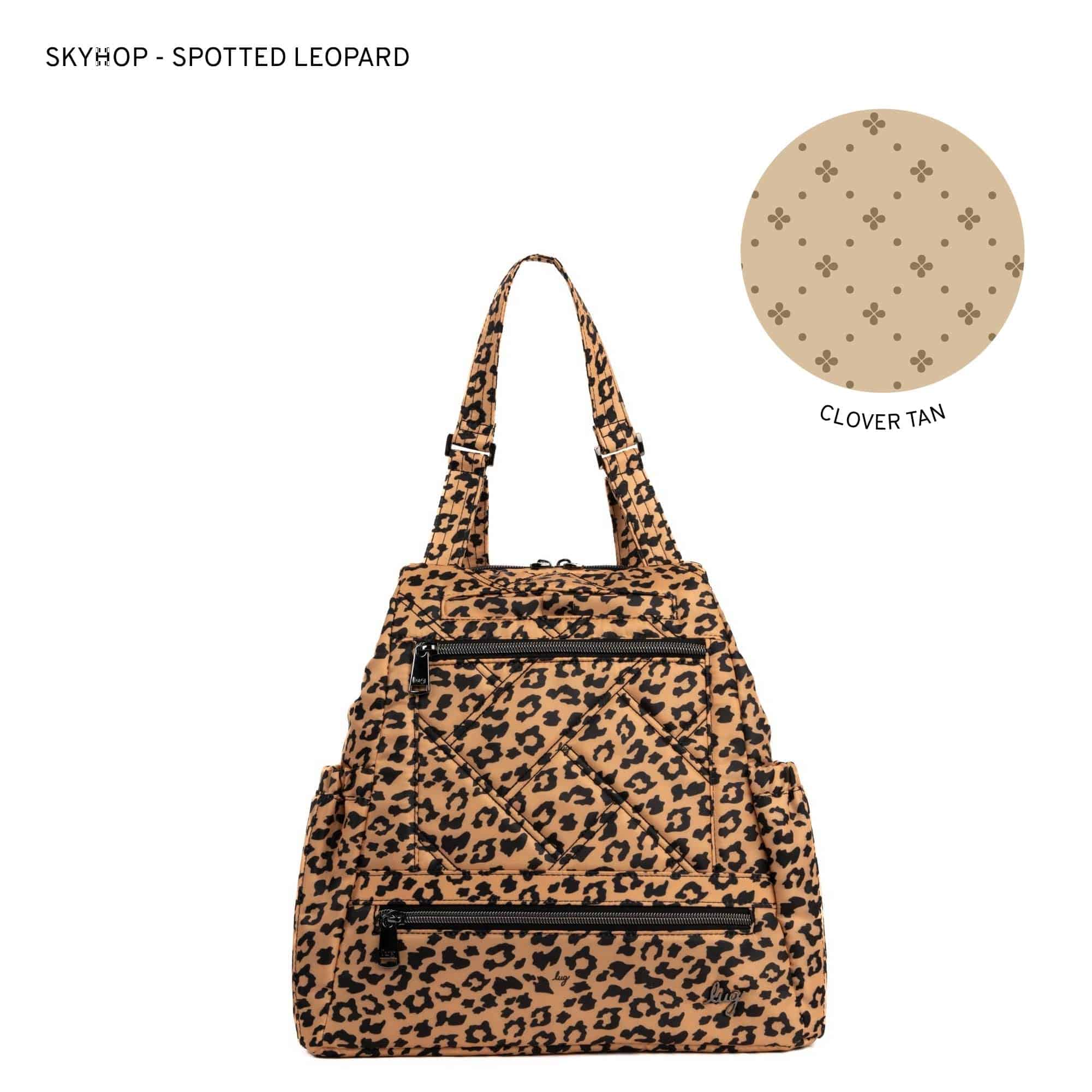 Skyhop Convertible Backpack - SPOTTED LEOPARD - 24211_Skyhop_SpottedLeopard_Angle_01