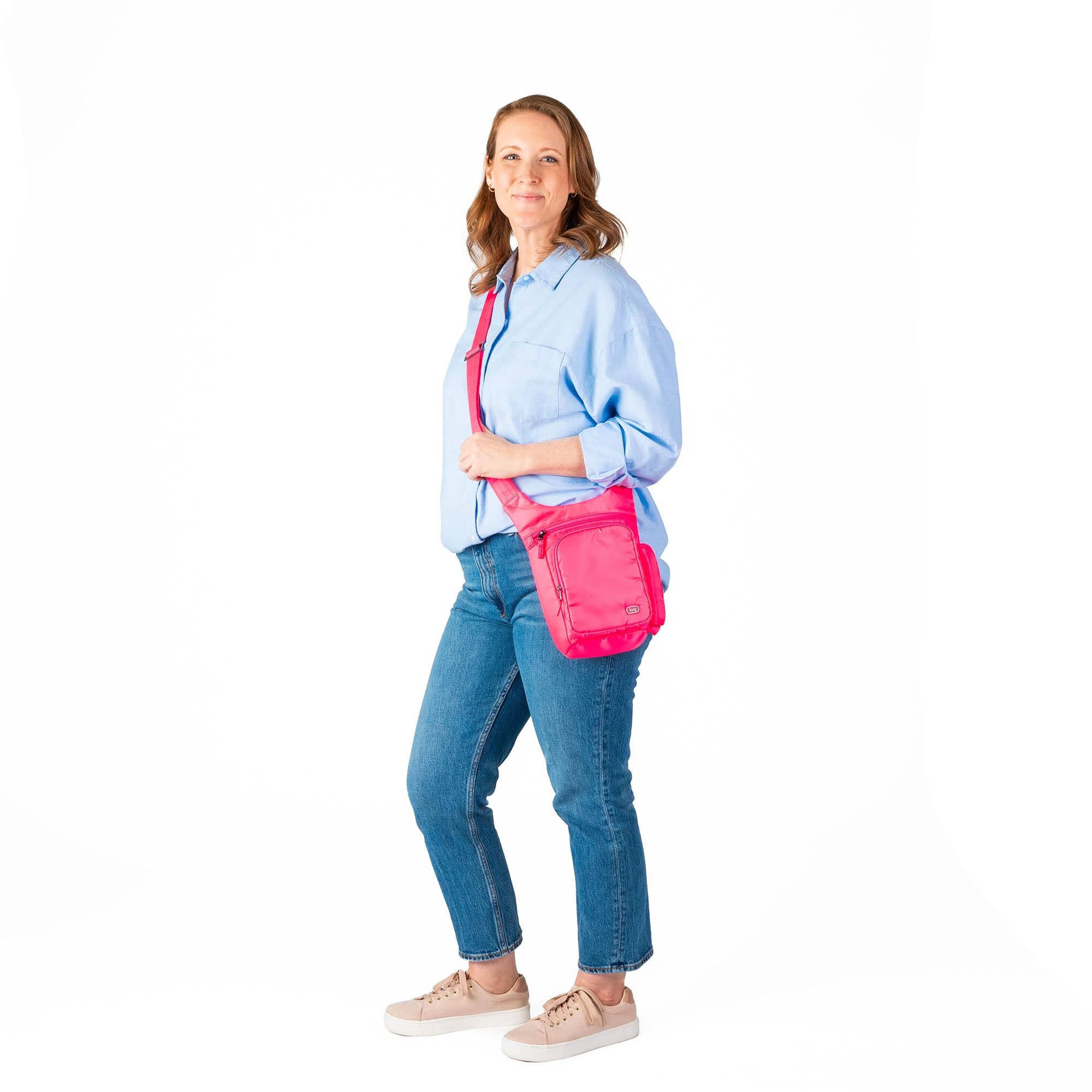 Pivot Crossbody Bag - - 24222_Pivot_Magenta_Proportion_01