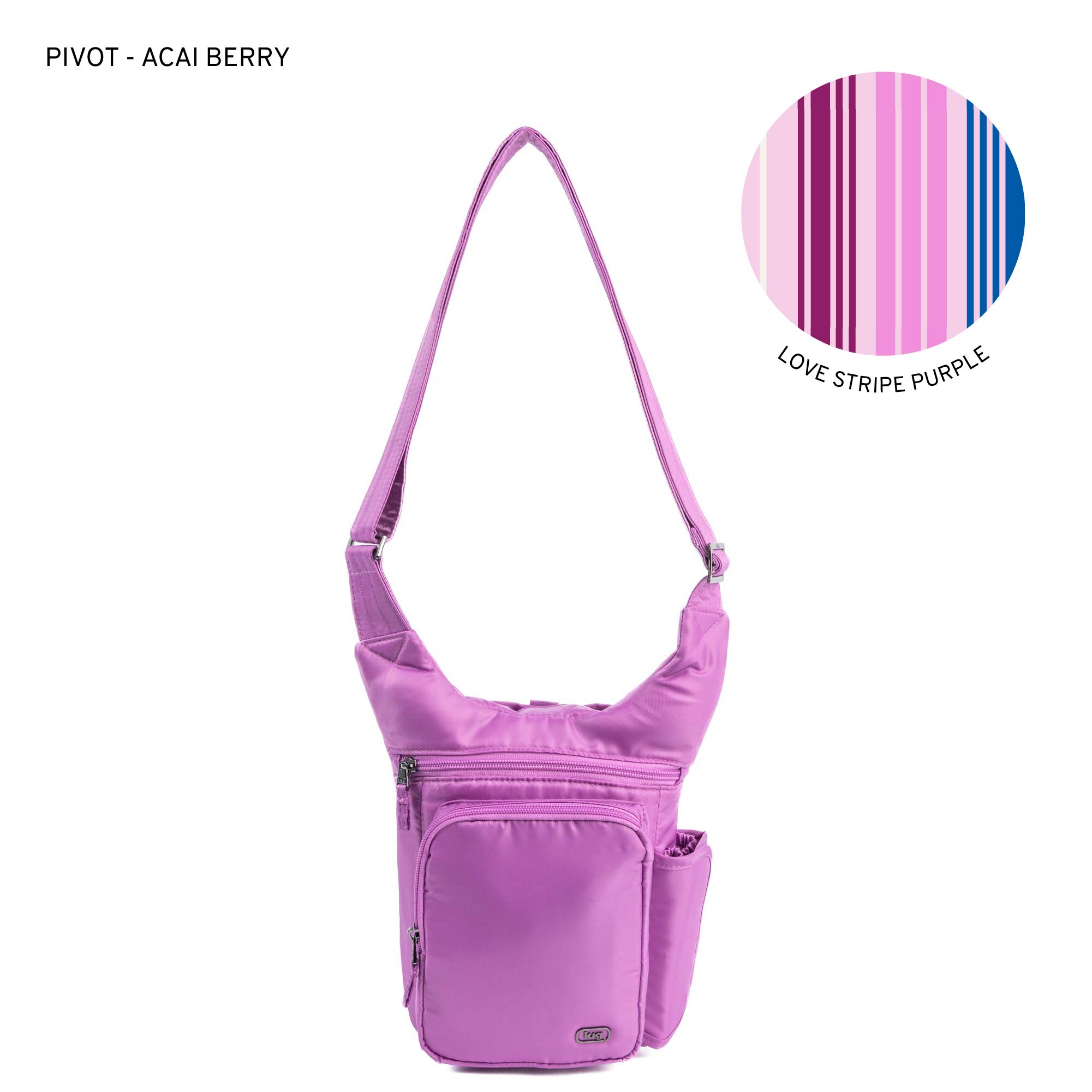 Pivot Crossbody Bag - ACAI BERRY - 24224_Pivot_AcaiBerry_Angle_01