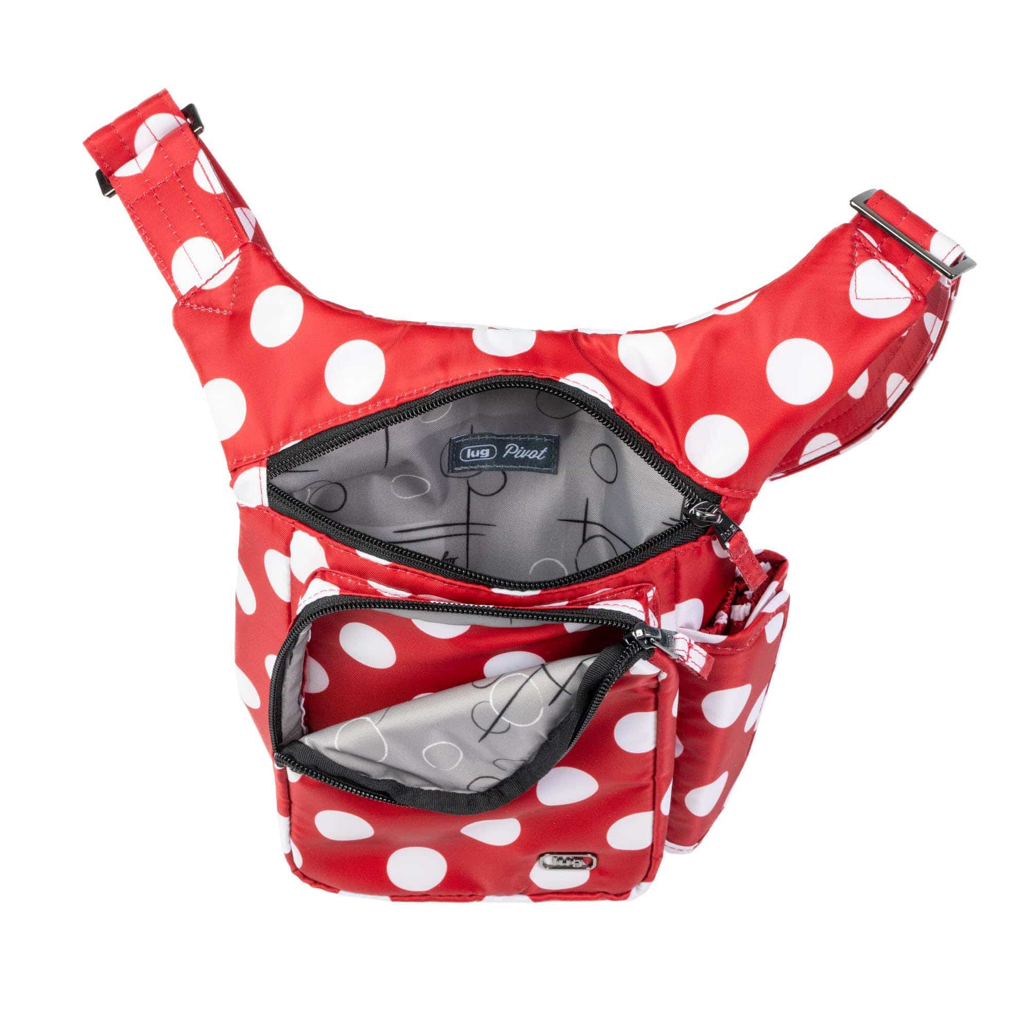 Pivot Crossbody Bag - CRIMSON LARGE DOT - 24228_Pivot_CrimsonLGDot_Angle_05