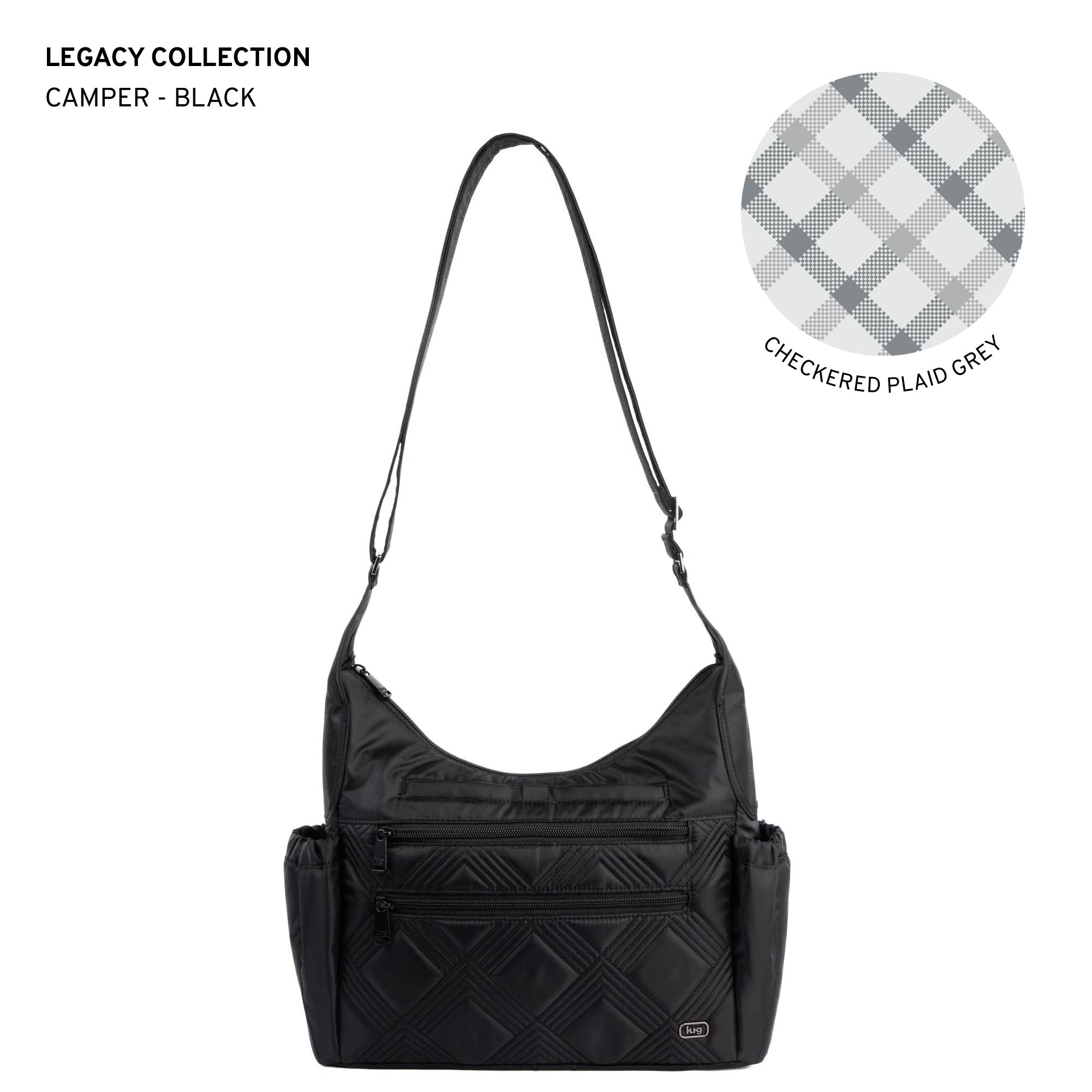 Legacy Collection Camper Crossbody Bag - BLACK - 24230_LegacyCamper_Black_Angle_01