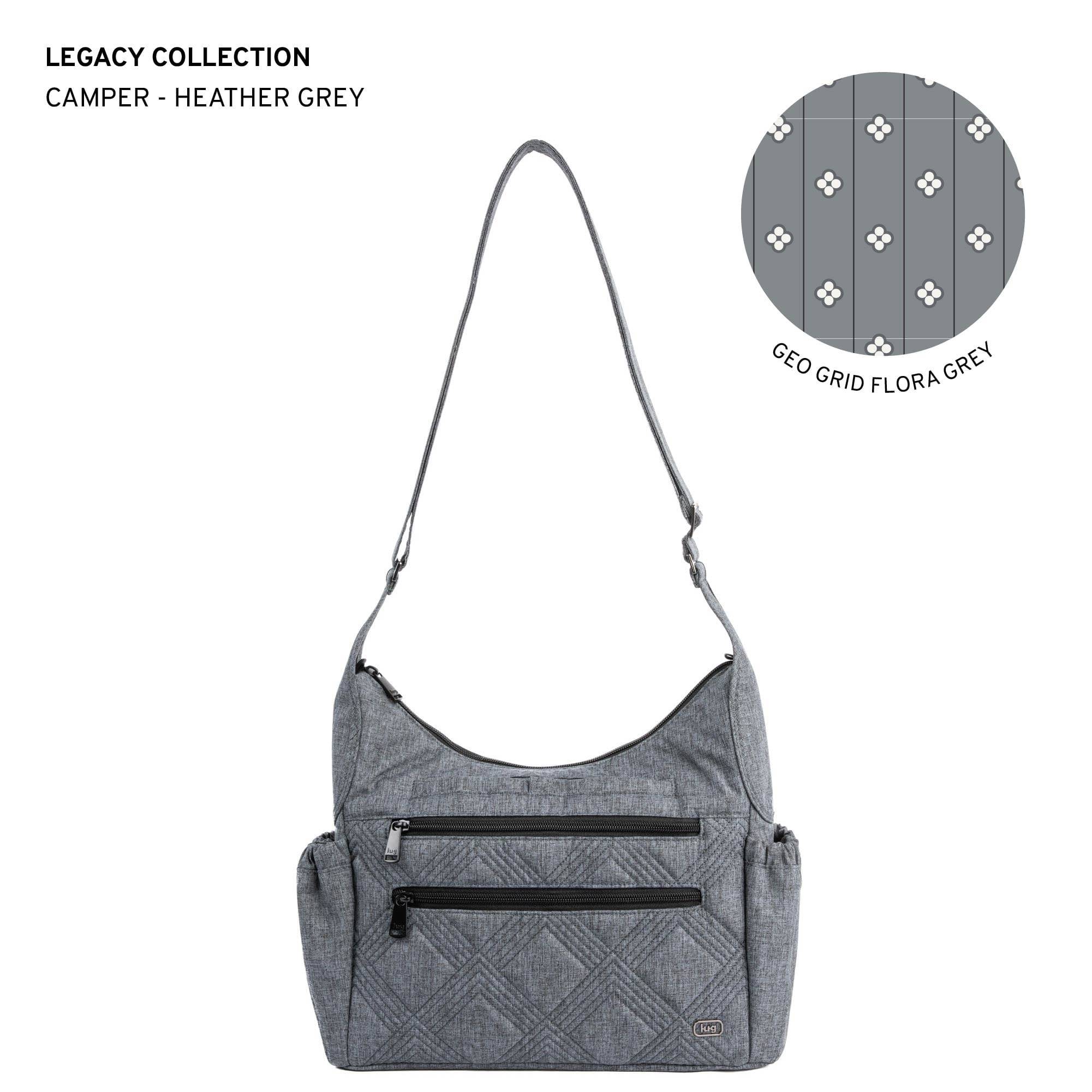 Legacy Collection Camper Crossbody Bag - HEATHER GREY - 24231_LegacyCamper_HeatherGrey_Angle_01
