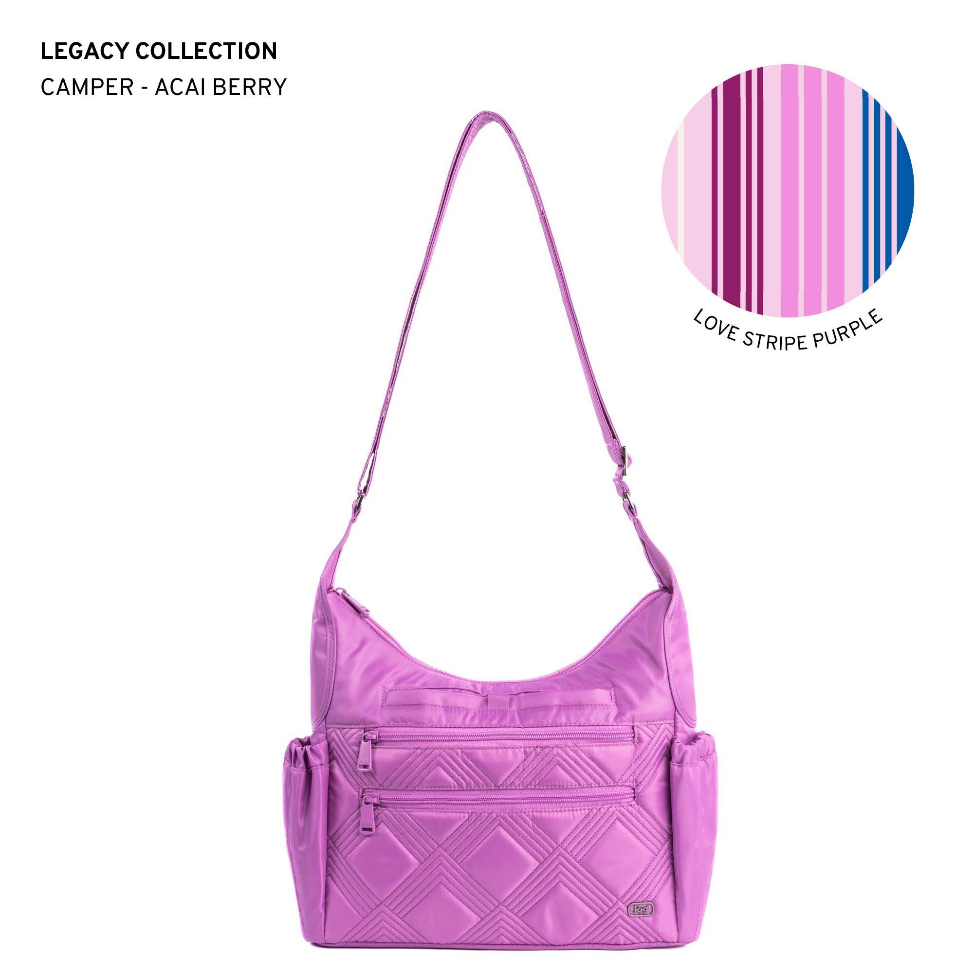 Legacy Collection Camper Crossbody Bag - ACAI BERRY - 24232_LegacyCamper_AcaiBerry_Angle_01