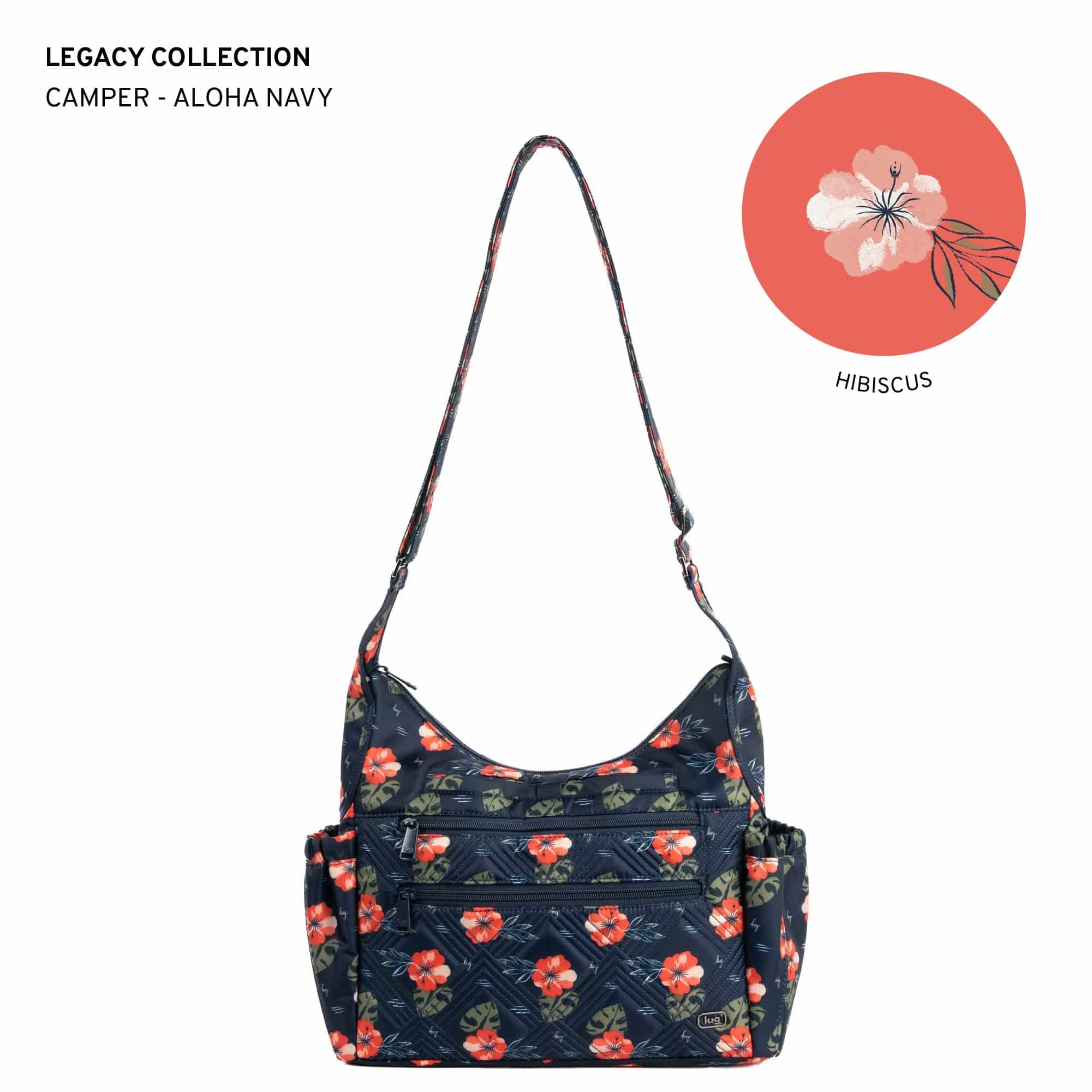 Legacy Collection Camper Crossbody Bag - ALOHA NAVY - 24233_LegacyCamper_AlohaNavy_Angle_01