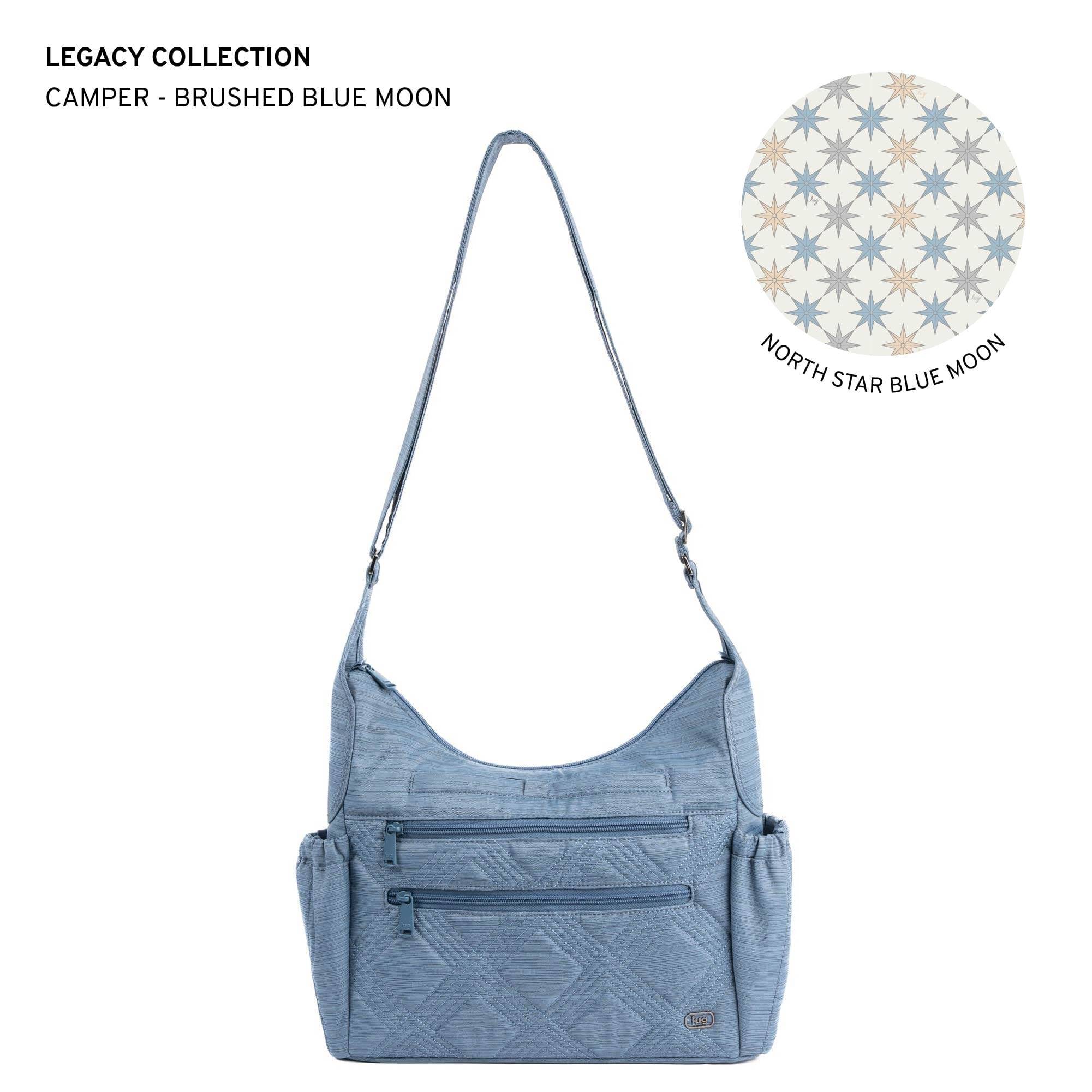 Legacy Collection Camper Crossbody Bag - BRUSHED BLUE MOON - 24235_LegacyCamper_BrushedBlueMoon_Angle_01