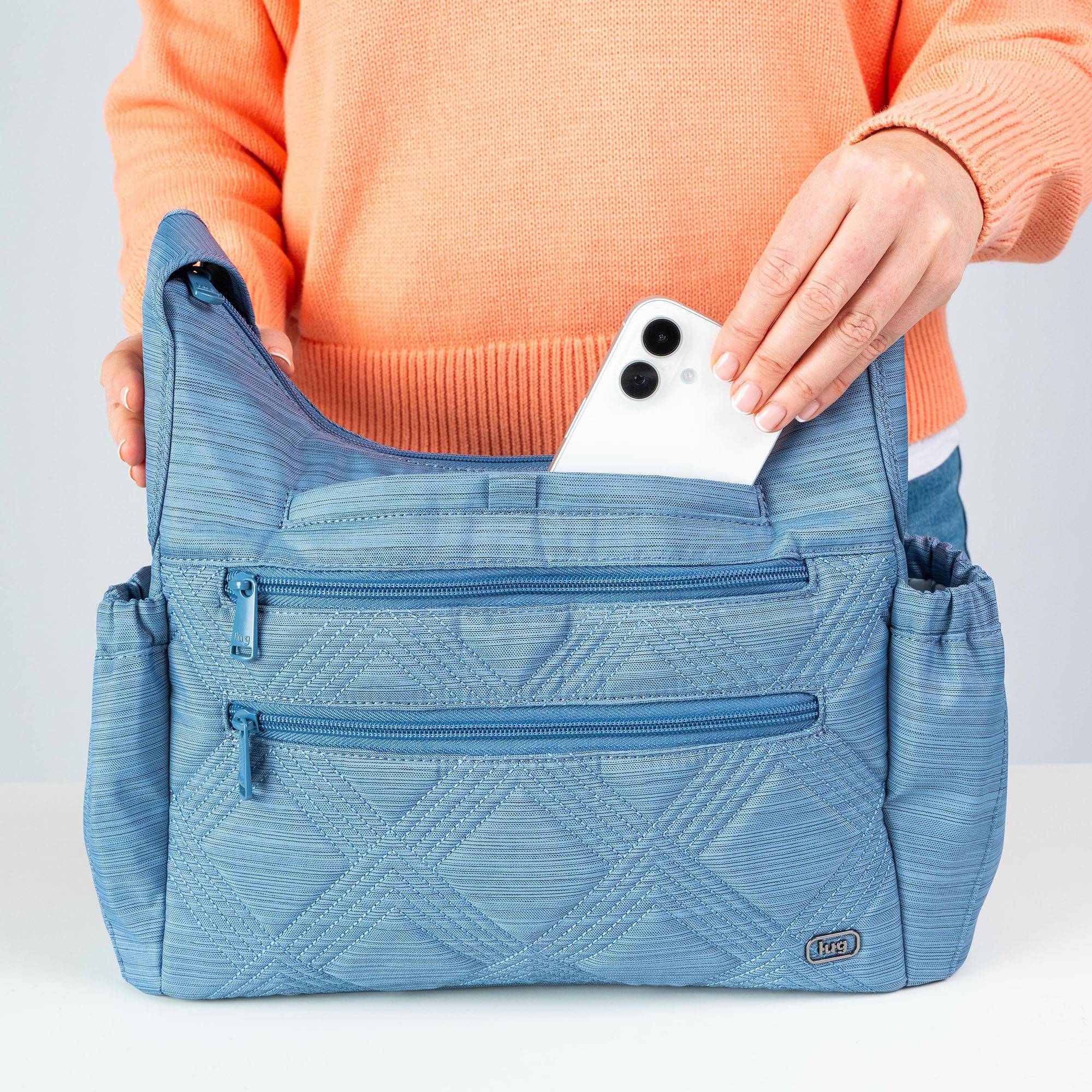 Legacy Collection Camper Crossbody Bag - - 24235_LegacyCamper_BrushedBlueMoon_Lifestyle_01