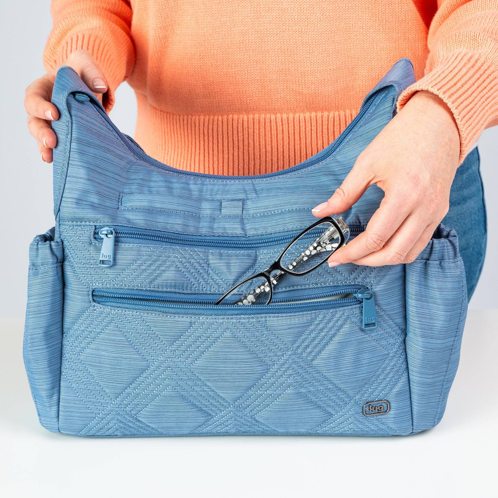 Legacy Collection Camper Crossbody Bag - - 24235_LegacyCamper_BrushedBlueMoon_Lifestyle_02