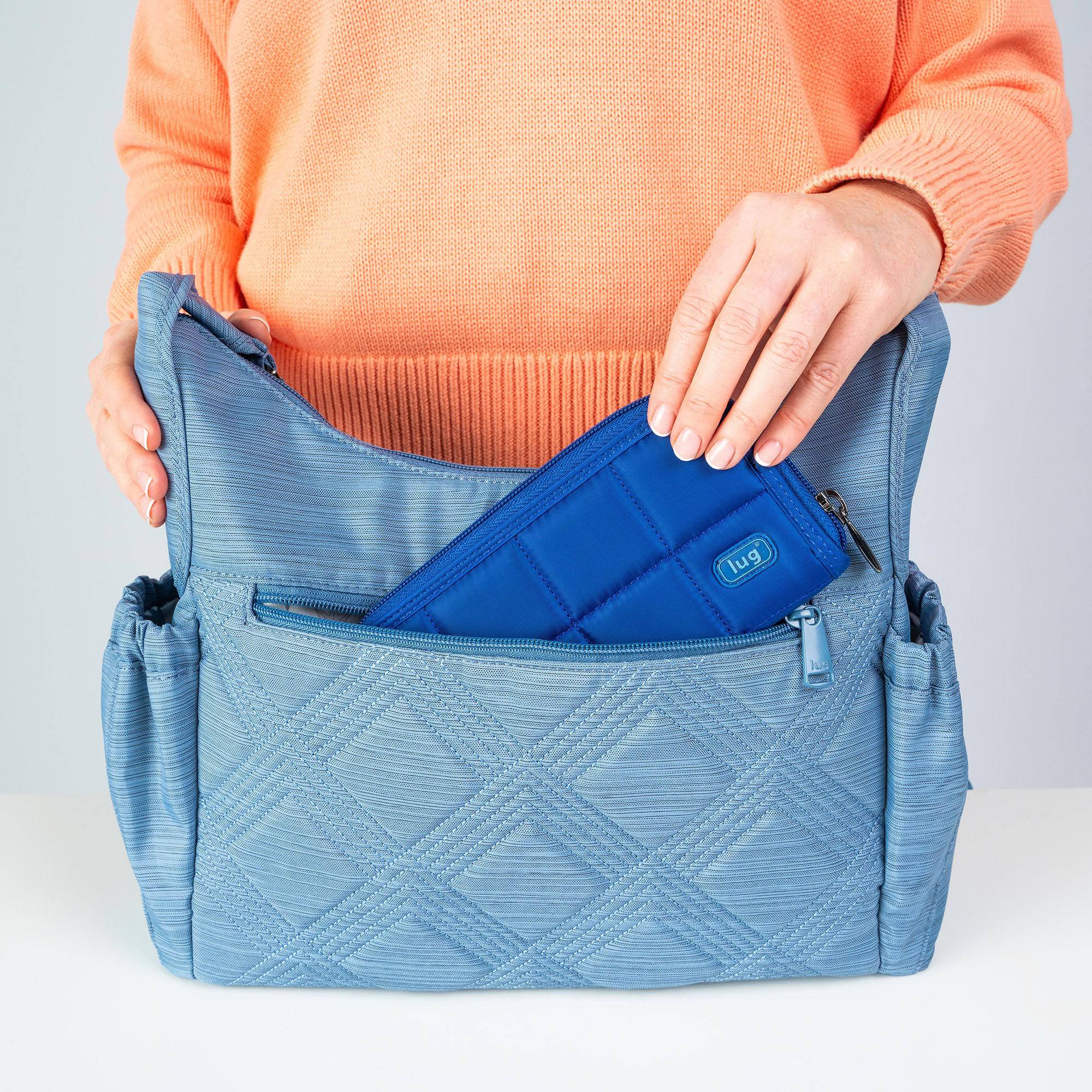 Legacy Collection Camper Crossbody Bag - - 24235_LegacyCamper_BrushedBlueMoon_Lifestyle_05