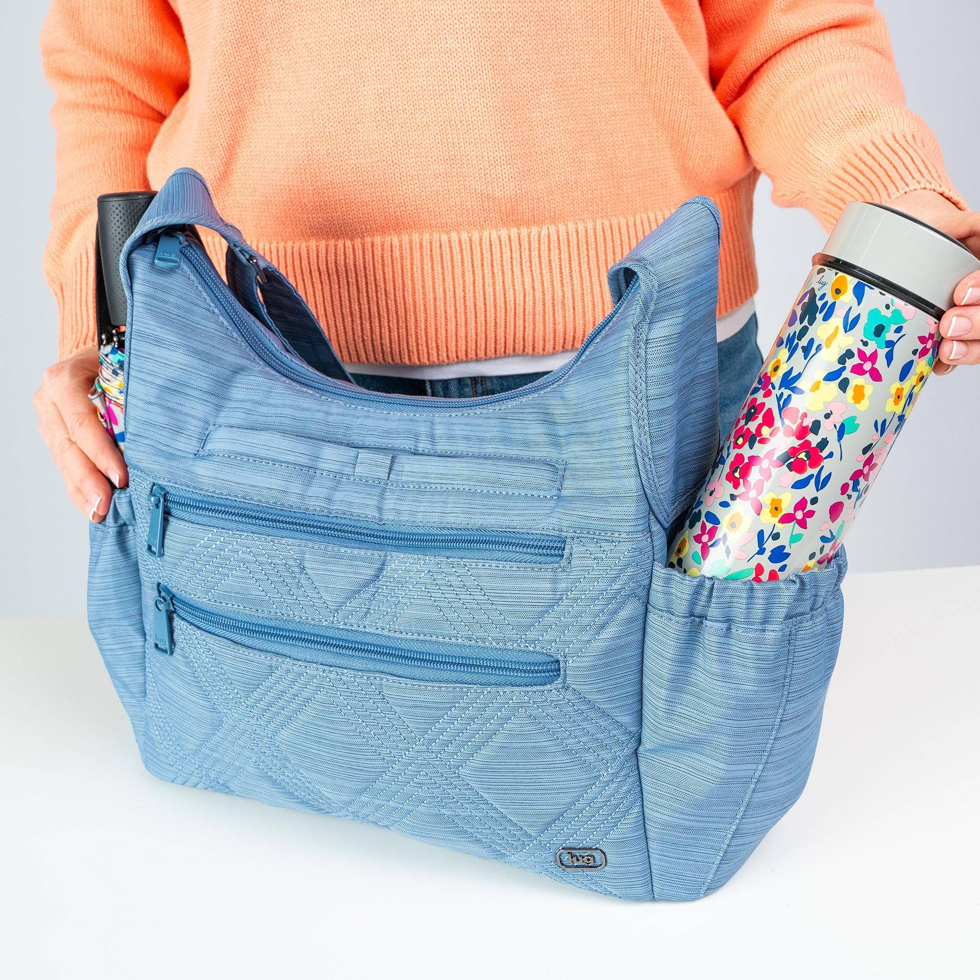 Legacy Collection Camper Crossbody Bag - - 24235_LegacyCamper_BrushedBlueMoon_Lifestyle_06