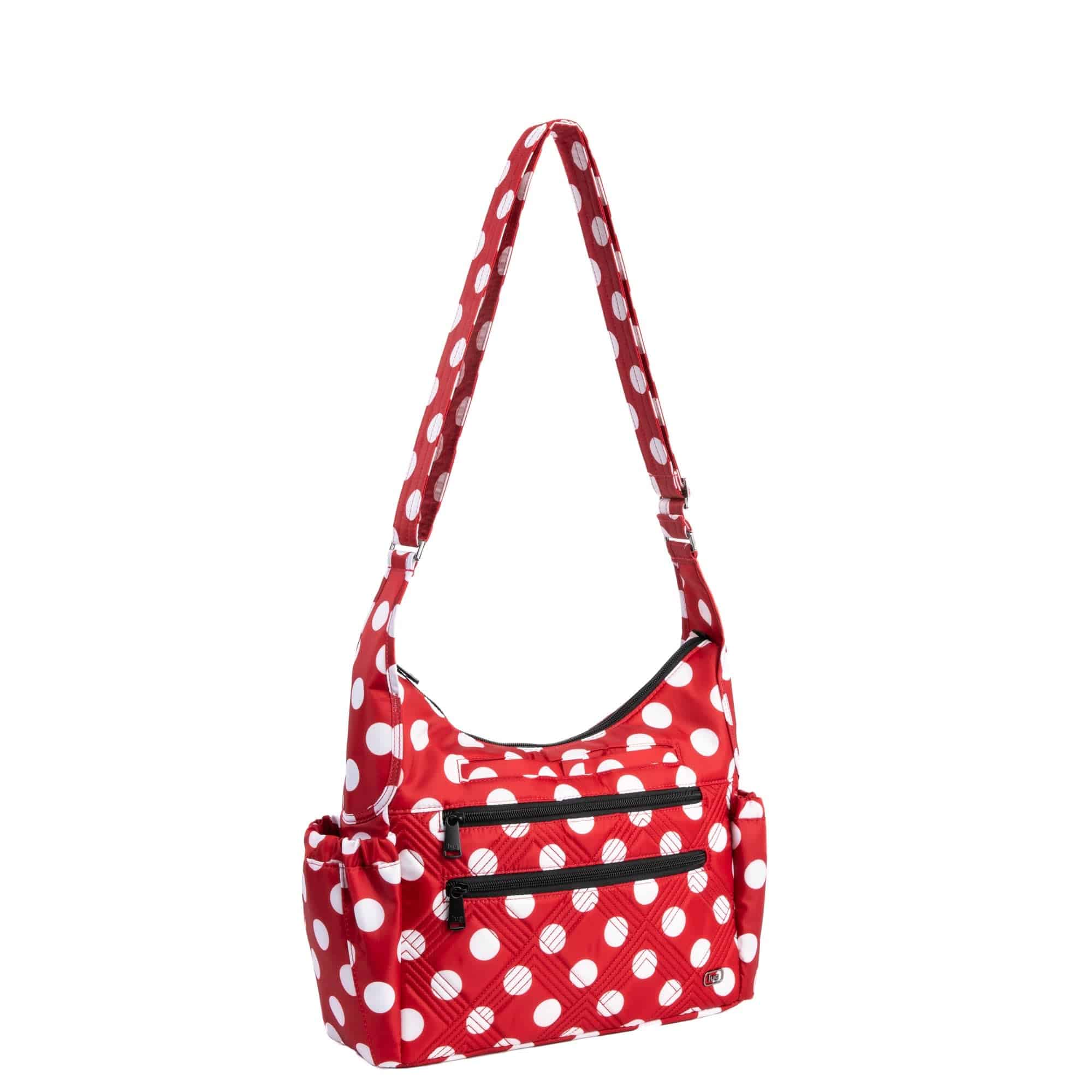 Legacy Collection Camper Crossbody Bag - CRIMSON LARGE DOT - 24236_LegacyCamper_CrimsonLGDot_Angle_02