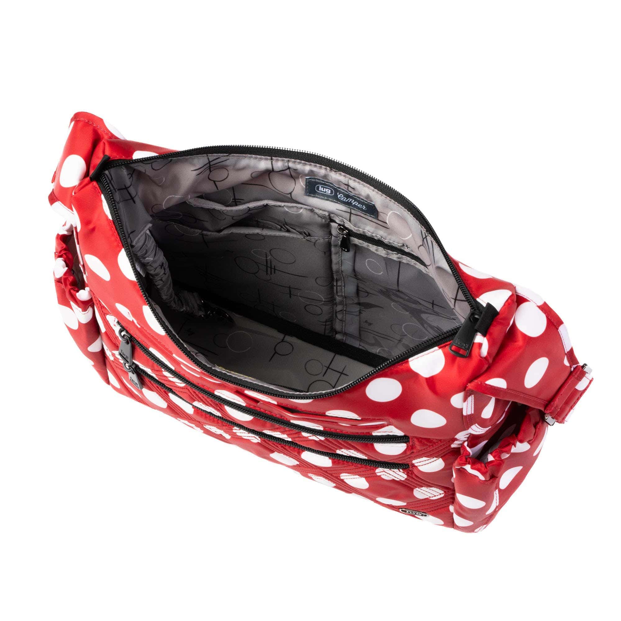 Legacy Collection Camper Crossbody Bag - CRIMSON LARGE DOT - 24236_LegacyCamper_CrimsonLGDot_Angle_05