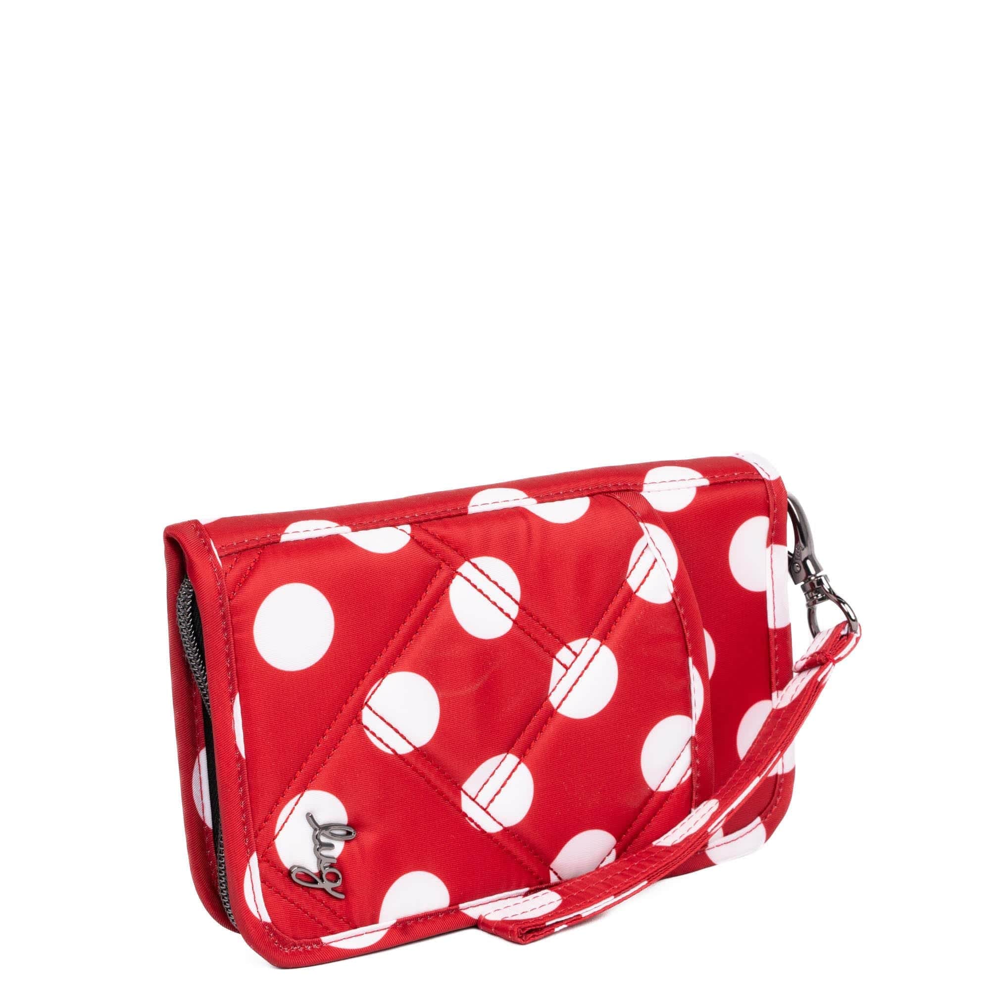 Legacy Collection Tandem SE RFID Wallet - CRIMSON LARGE DOT - 24246_LegacyTandemSE_CrimsonLGDot_Angle_03