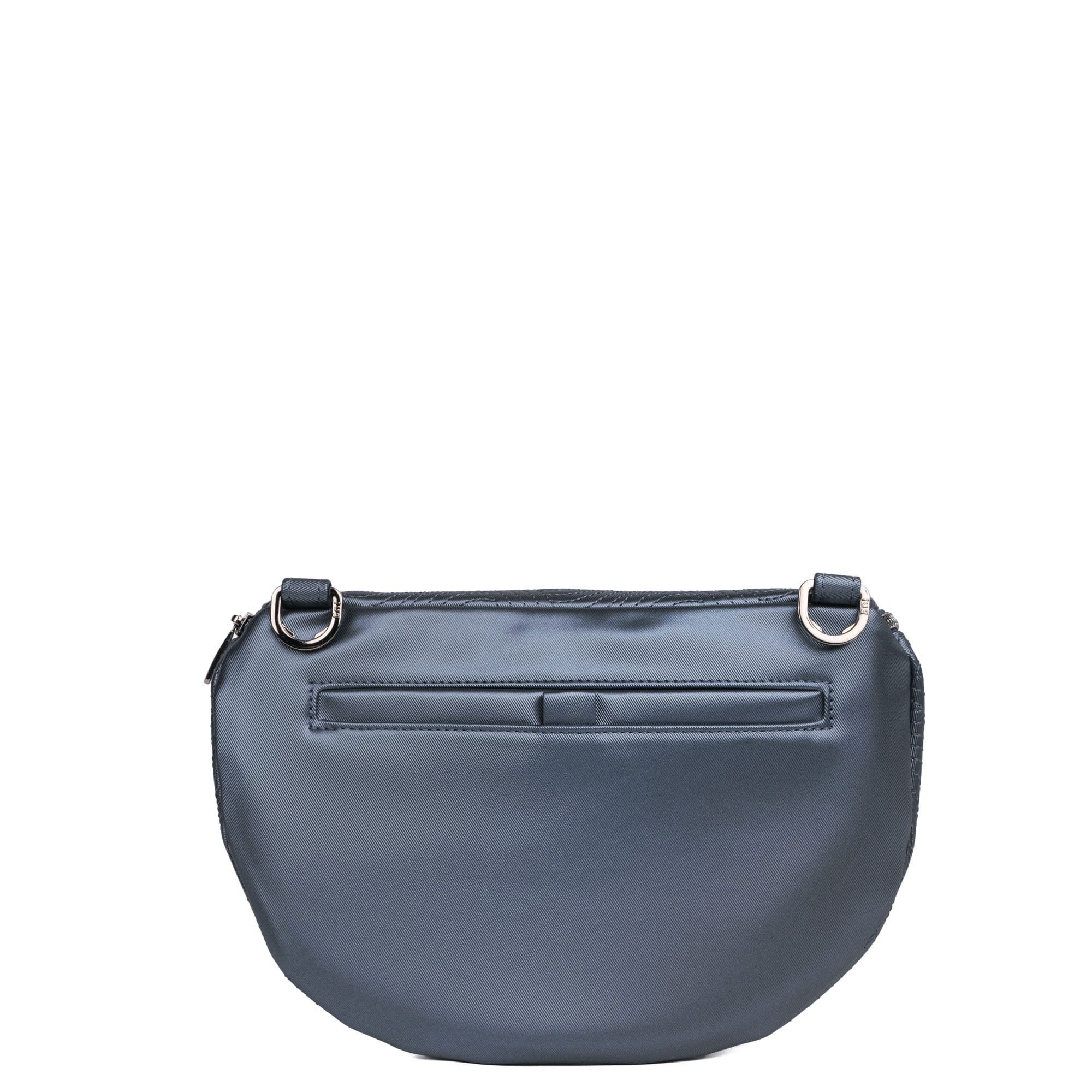 Tumble Satin Luxe VL Belt Bag - METALLIC BLUE MOON - 24248_TumbleSatinLuxe_MetallicBlueMoon_Angle_02