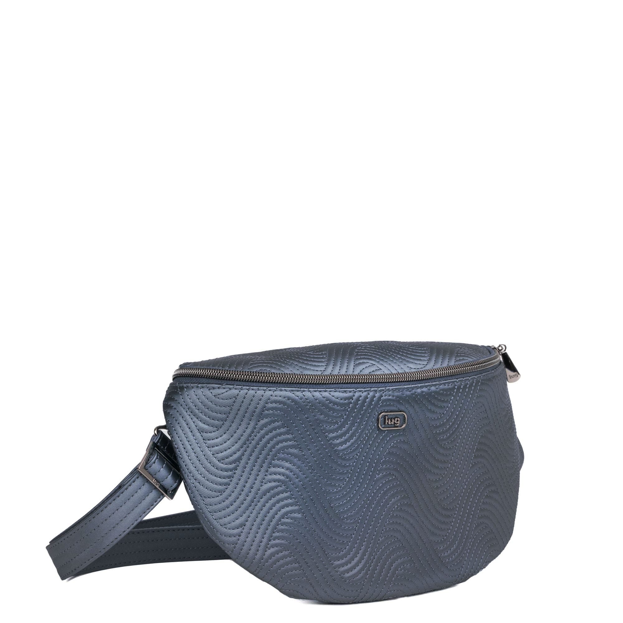 Tumble Satin Luxe VL Belt Bag - METALLIC BLUE MOON - 24248_TumbleSatinLuxe_MetallicBlueMoon_Angle_03