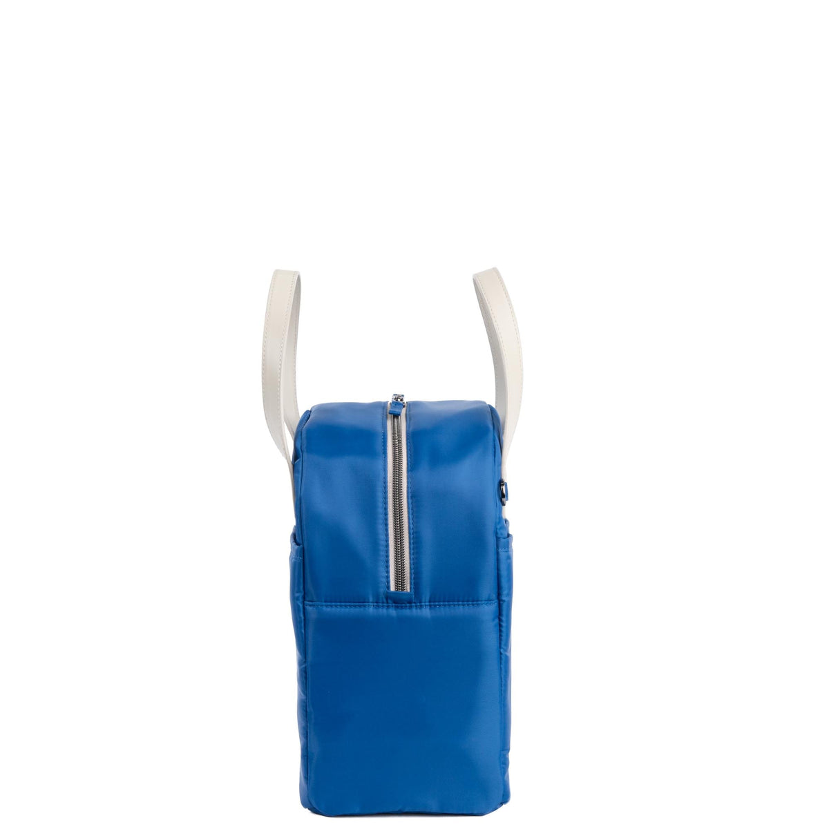 Merengue Insulated Lunch Tote Bag - AZURE BLUE PEBBLE ACCENT - 24251_Merengue_AzureBlue_Angle_03
