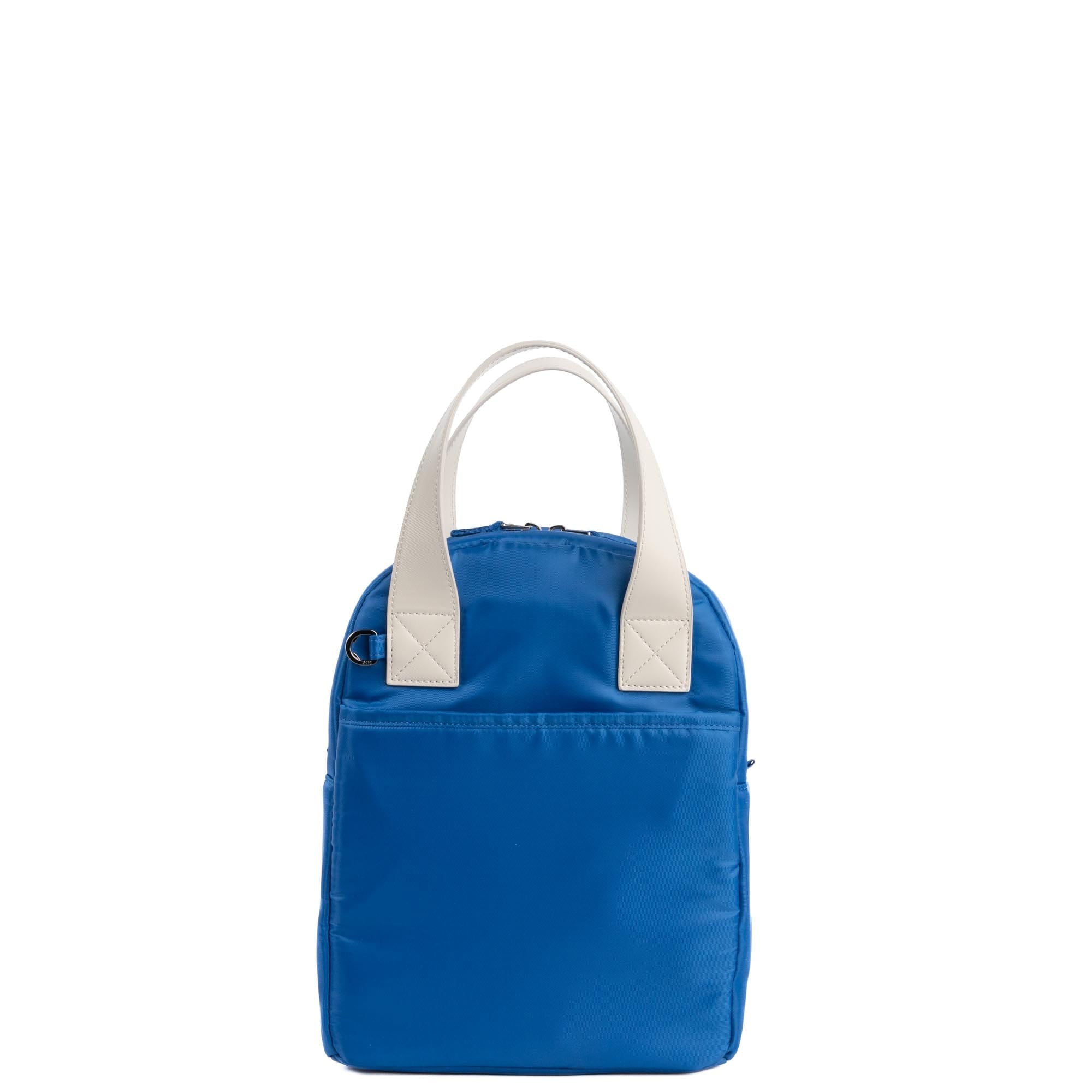 Merengue Insulated Lunch Tote Bag - AZURE BLUE PEBBLE ACCENT - 24251_Merengue_AzureBlue_Angle_04