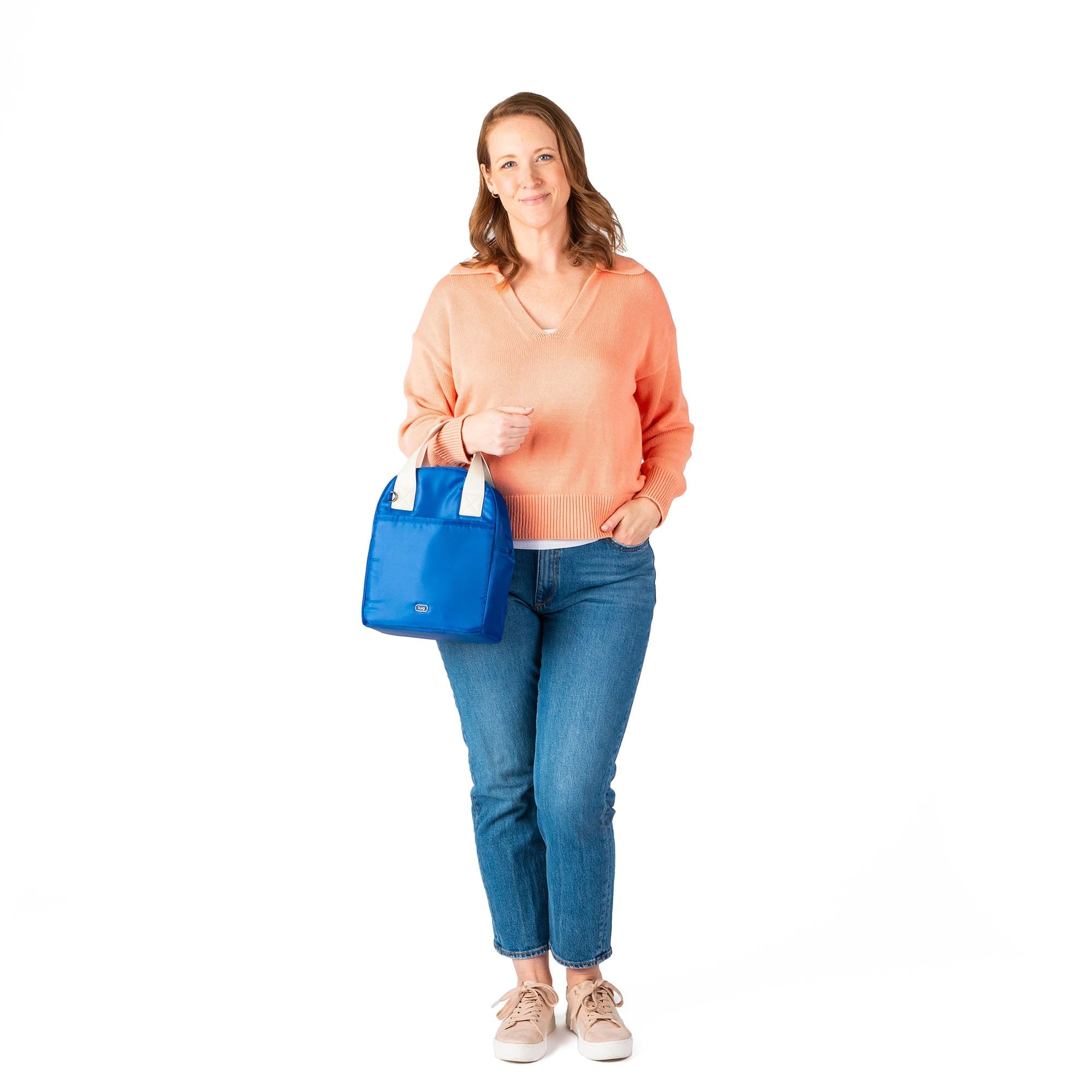 Merengue Insulated Lunch Tote Bag - - 24251_Merengue_AzureBlue_Proportion_01