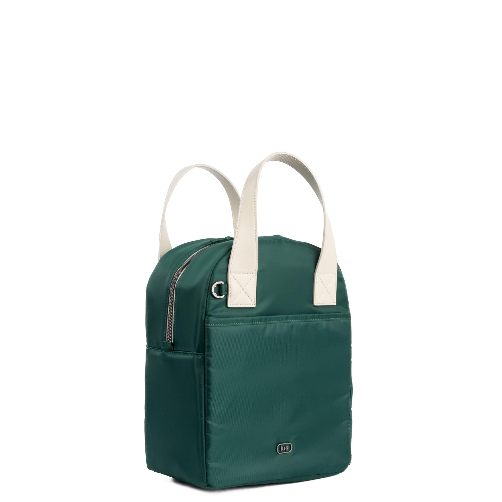 Merengue Insulated Lunch Tote Bag - WICKEDLY GREEN PEBBLE ACCENT - 24252_Merengue_WickedlyGreen_Angle_02