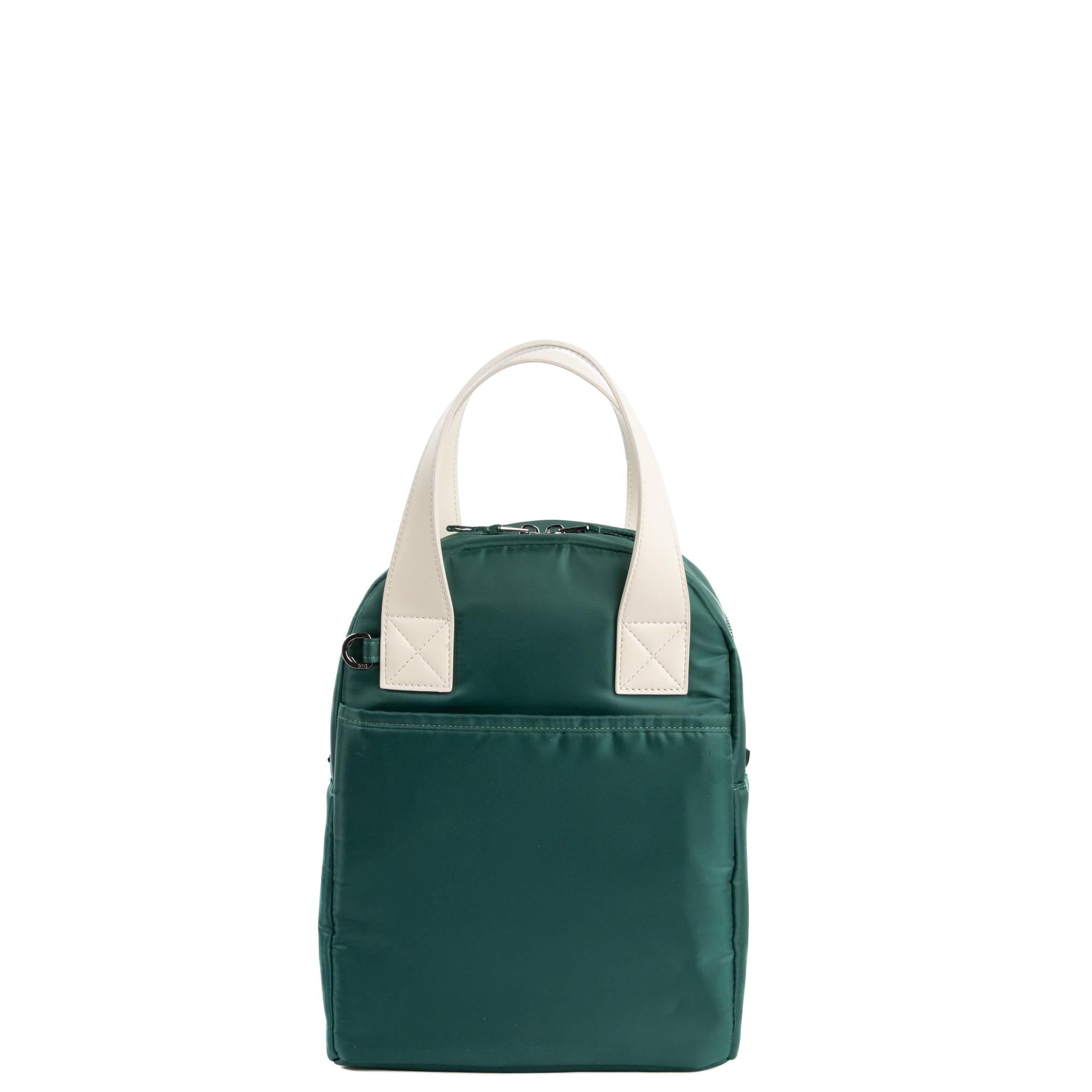 Merengue Insulated Lunch Tote Bag - WICKEDLY GREEN PEBBLE ACCENT - 24252_Merengue_WickedlyGreen_Angle_04