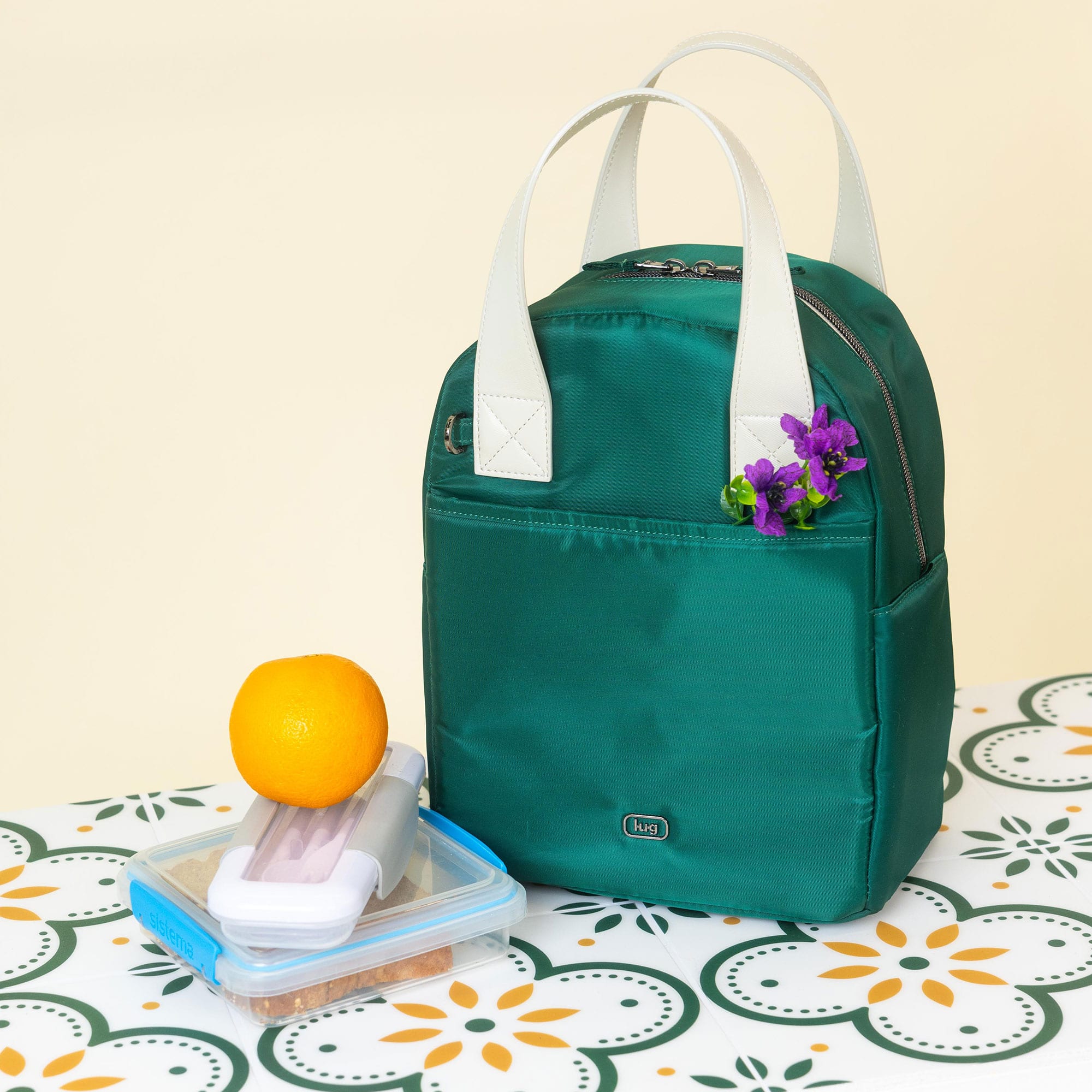 Merengue Insulated Lunch Tote Bag - - 24252_Merengue_WickedlyGreen_Hover_01